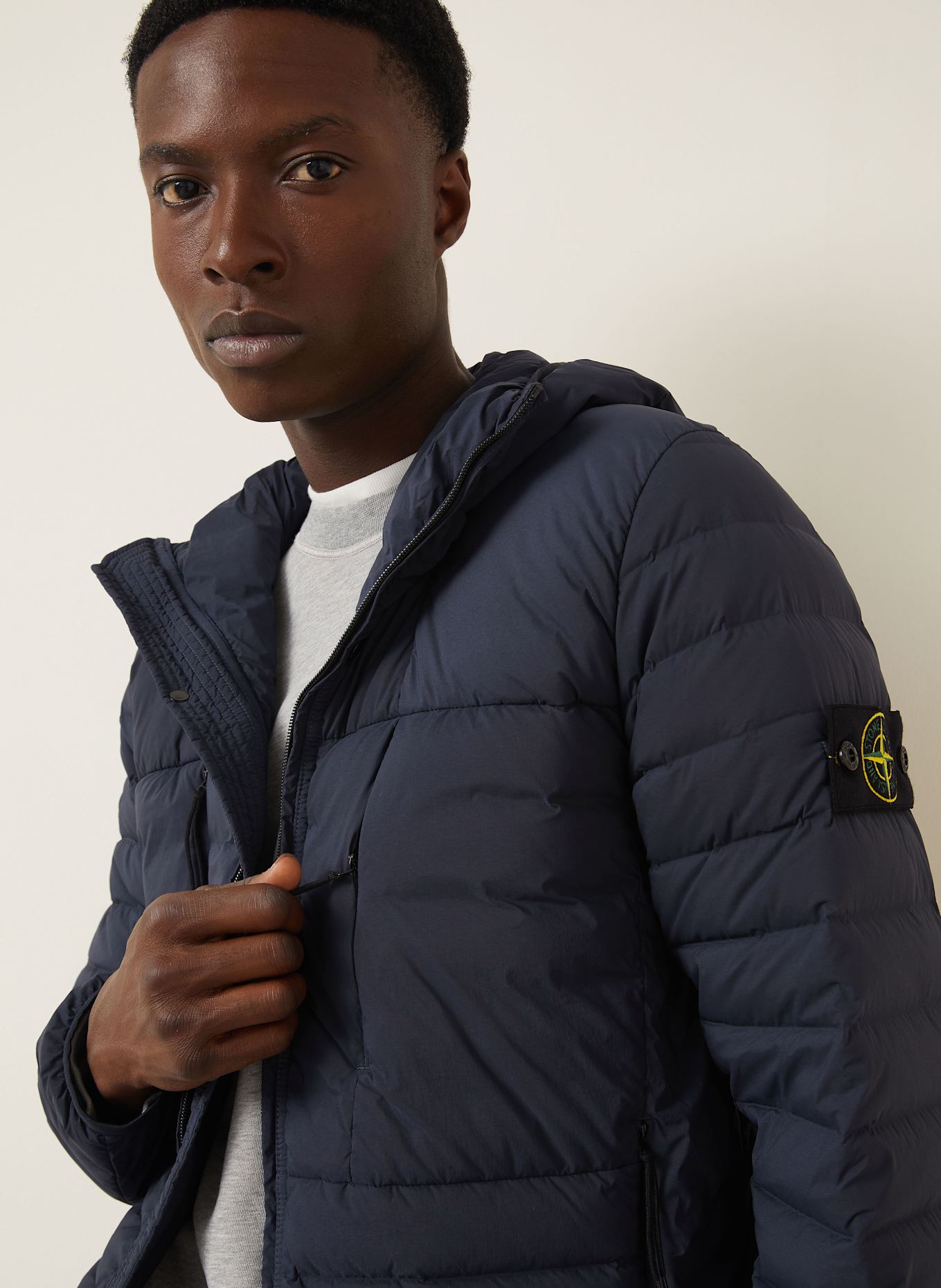 STONE ISLAND Lightweight-Daunenjacke: DUNKELBLAU