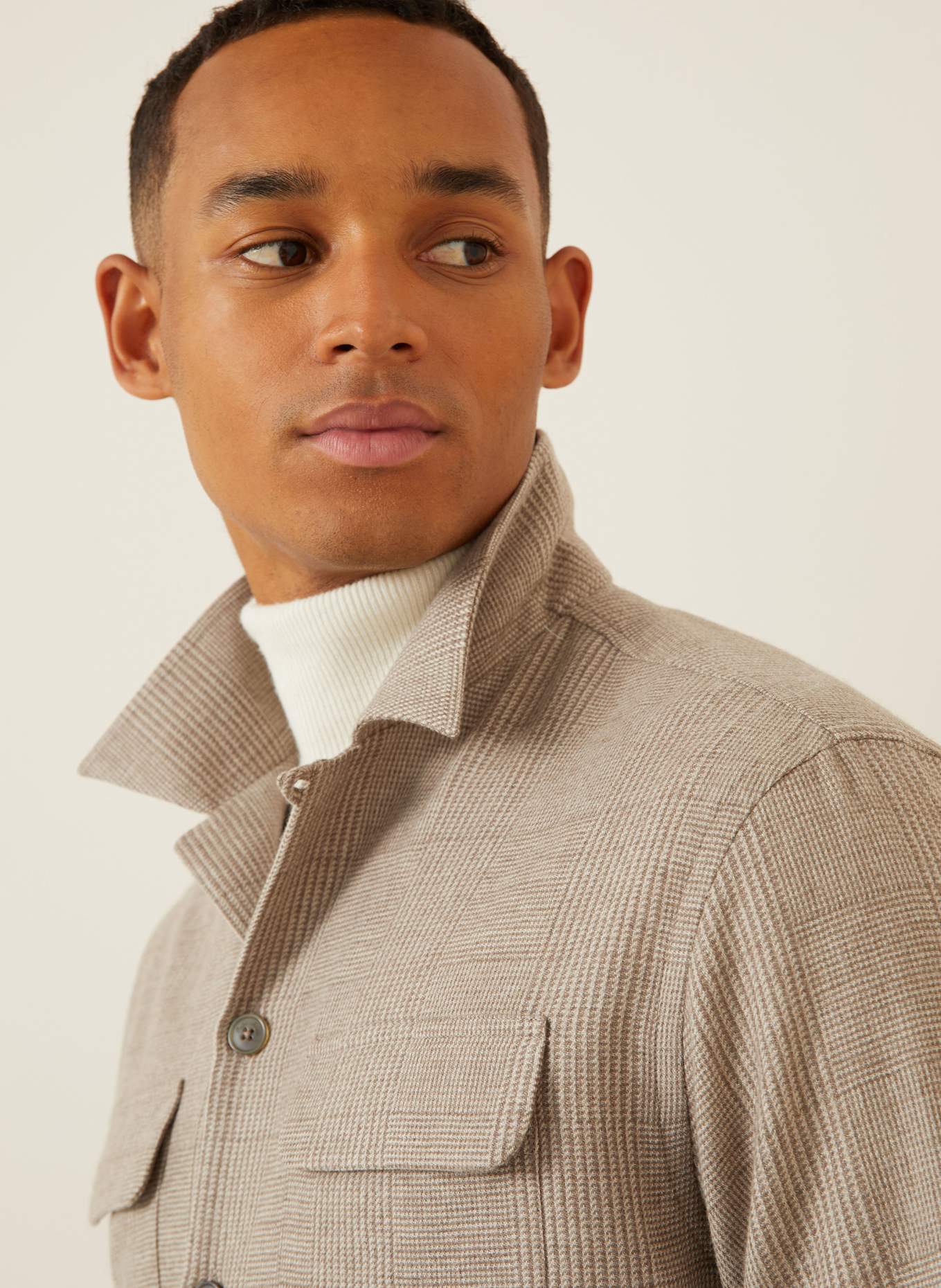 RALPH LAUREN PURPLE LABEL Koszula regular fit: BEŻOWY / BRĄZOWY