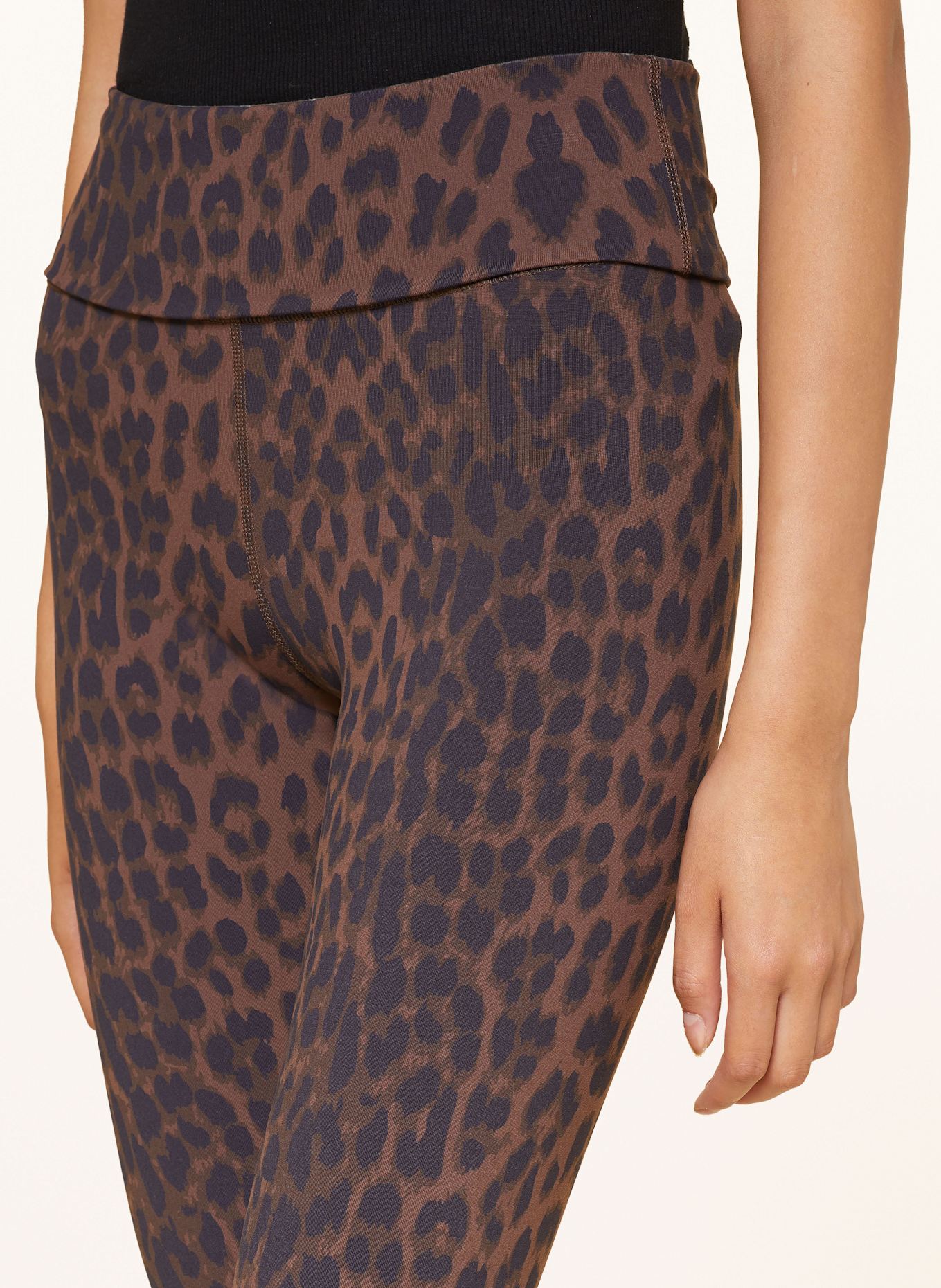 OH APRIL Leggings JUNA: BROWN / DARK BROWN