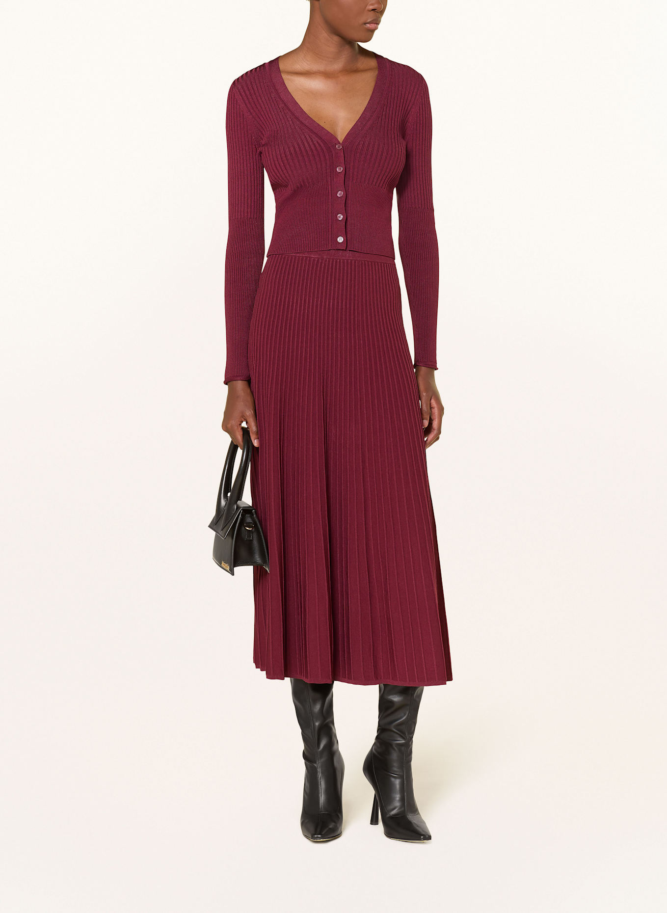 SIMKHAI Strickjacke AILANY: DUNKELROT