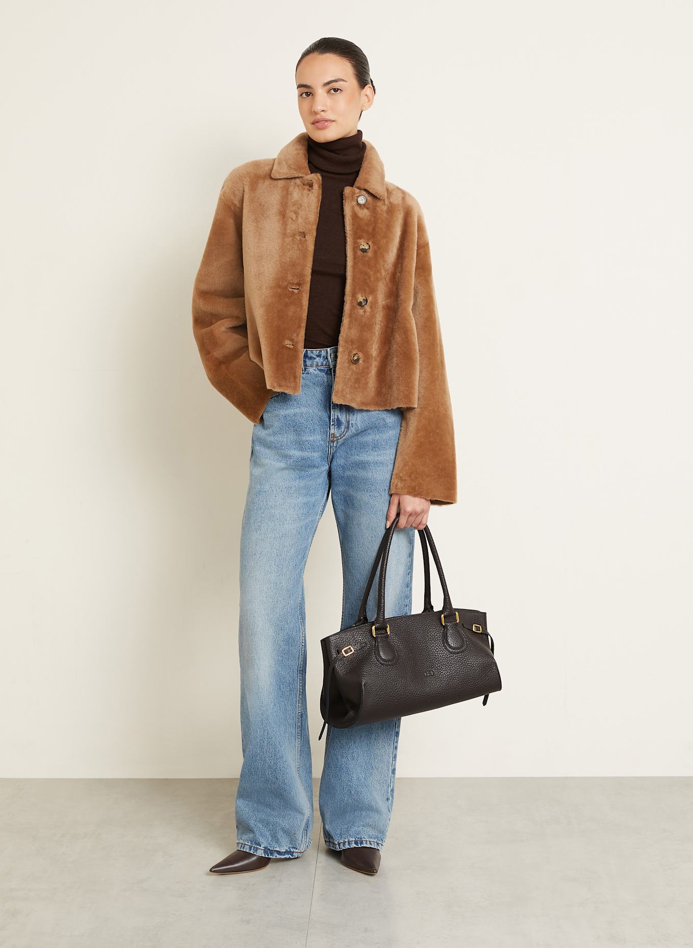 RADICA STUDIO Shopper MAMMA MIDI: DUNKELBRAUN