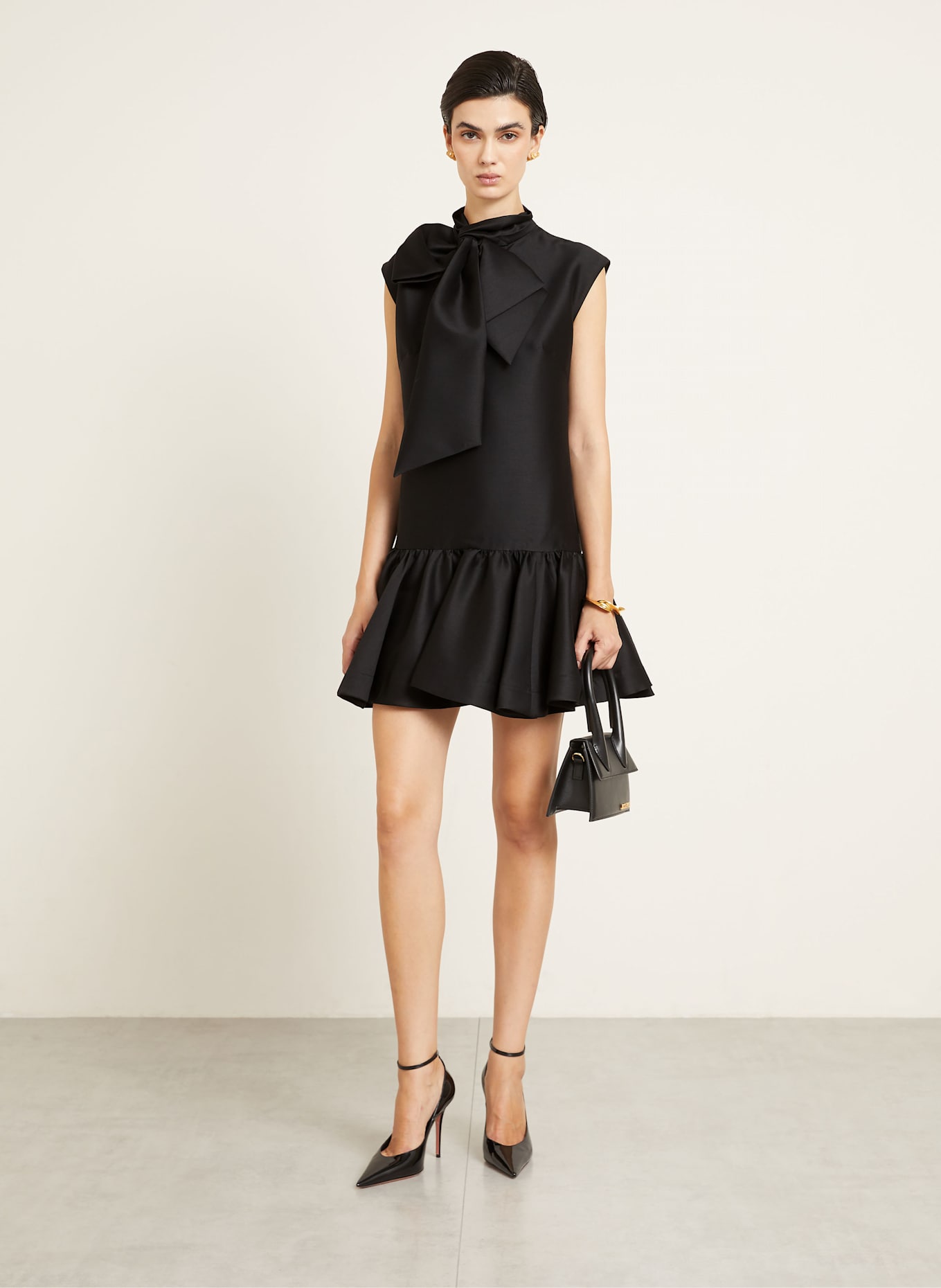 ZIMMERMANN Kleid HYPNOTIC BOW: SCHWARZ