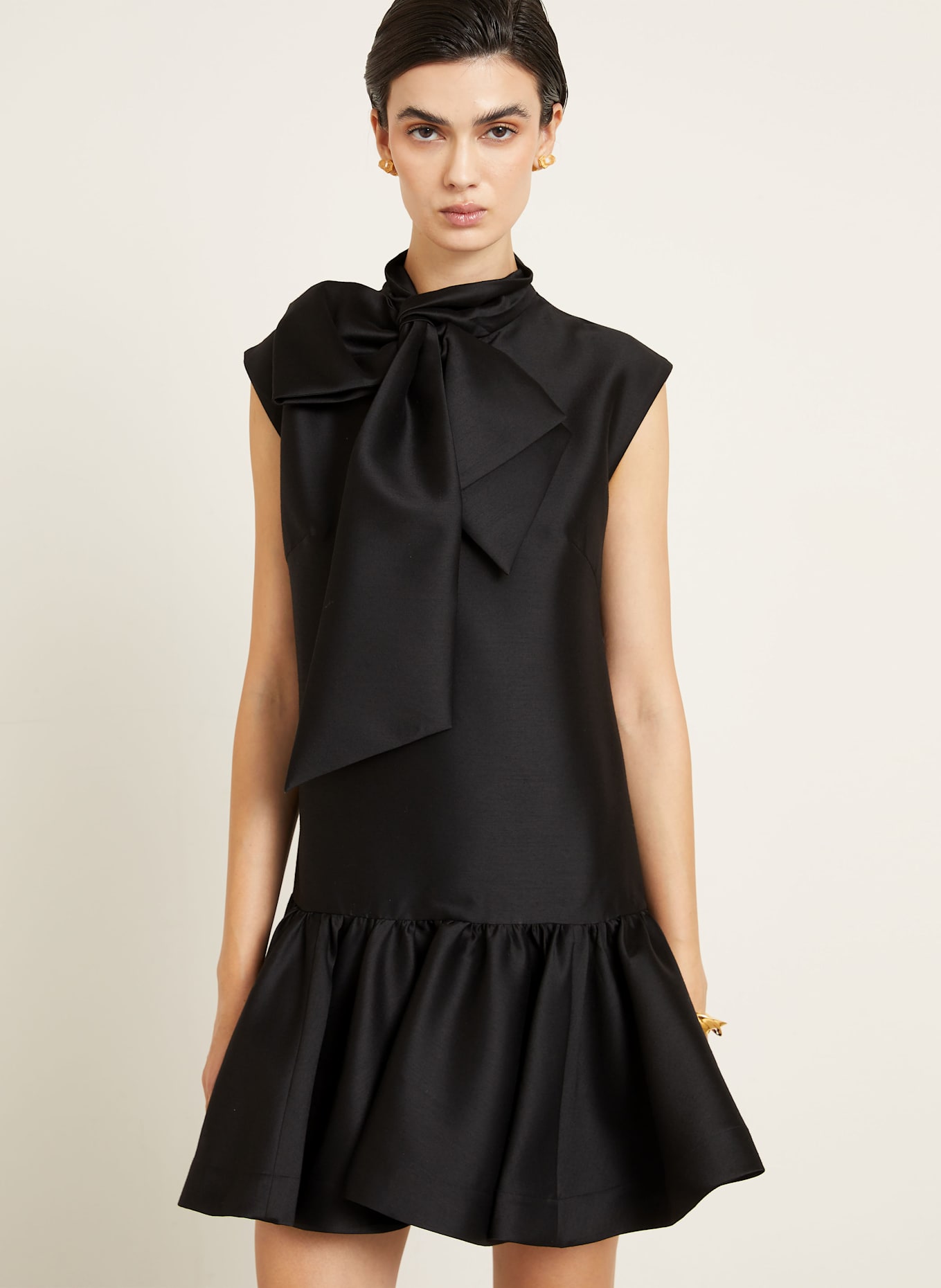 ZIMMERMANN Kleid HYPNOTIC BOW: SCHWARZ