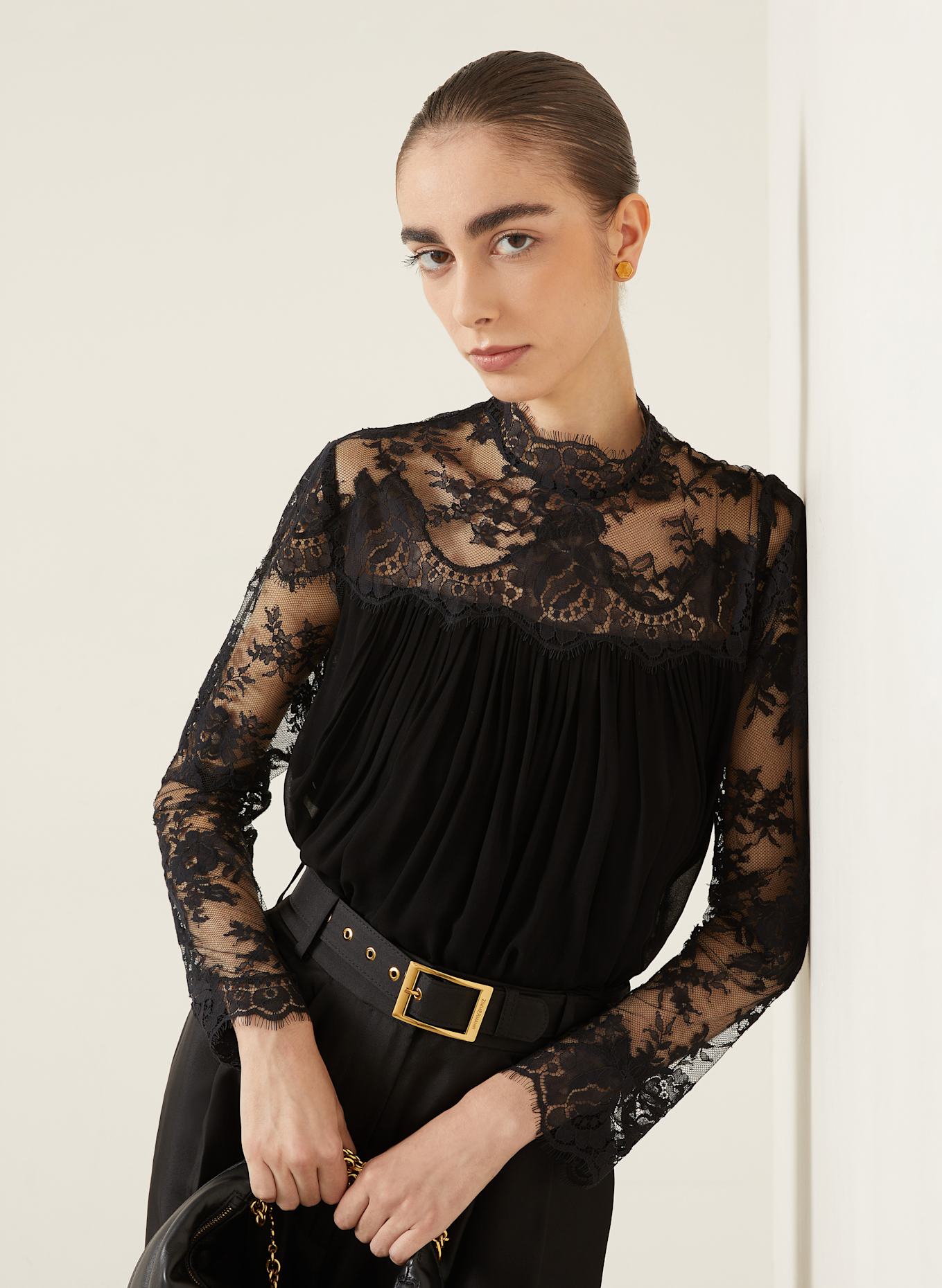 ZIMMERMANN Blusenshirt HYPNOTIC: SCHWARZ