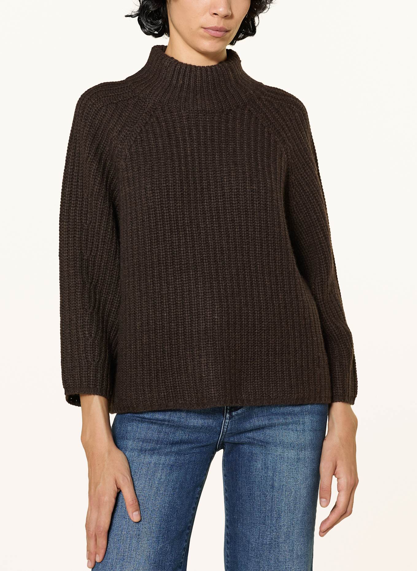 HERZEN'S ANGELEGENHEIT Pullover mit Cashmere: DUNKELBRAUN