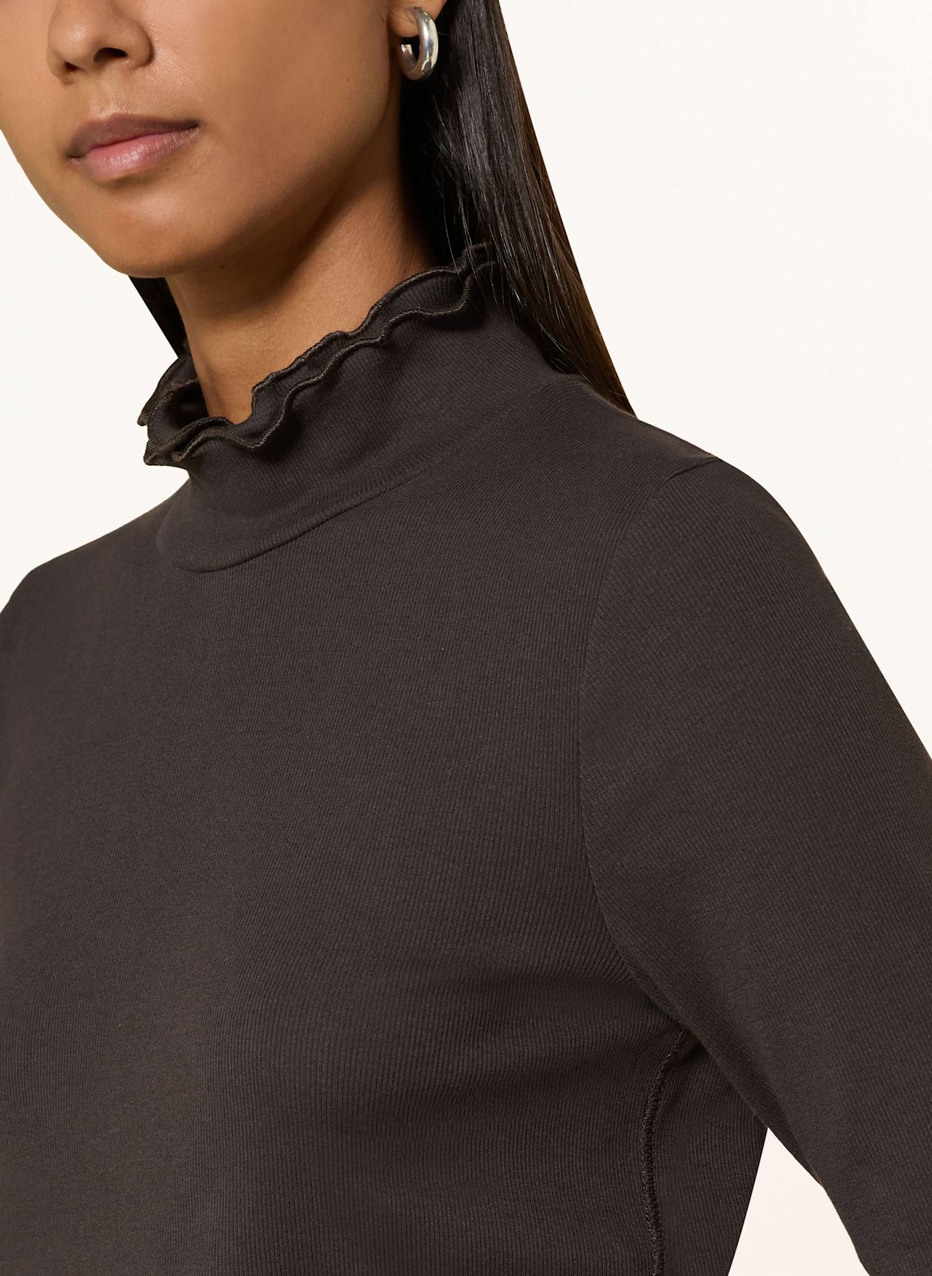 ZAÍDA Longsleeve: DUNKELBRAUN