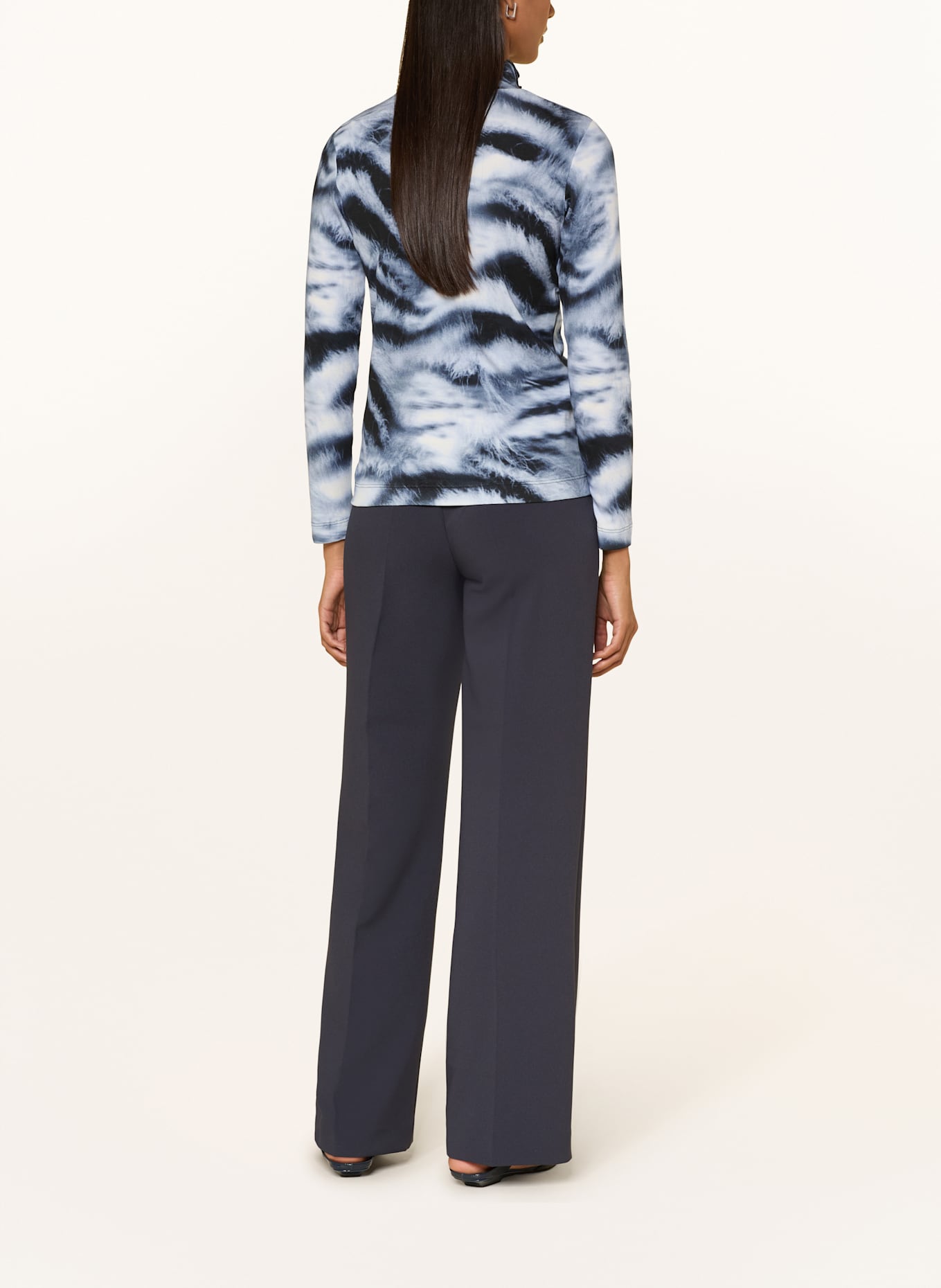 ZAÍDA Longsleeve: DUNKELBLAU / HELLBLAU