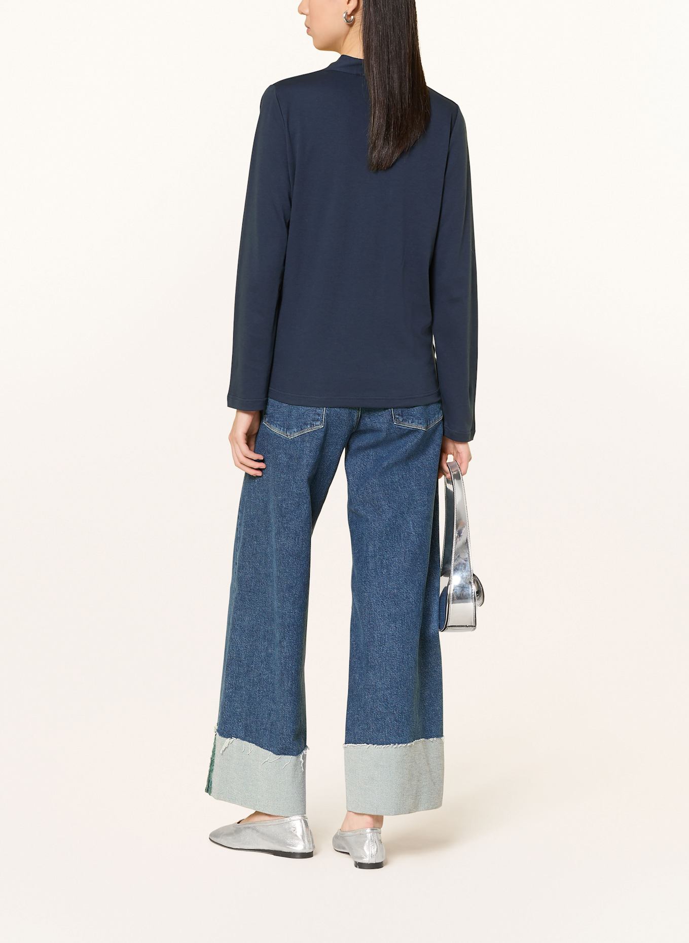 efixelle Longsleeve: DUNKELBLAU