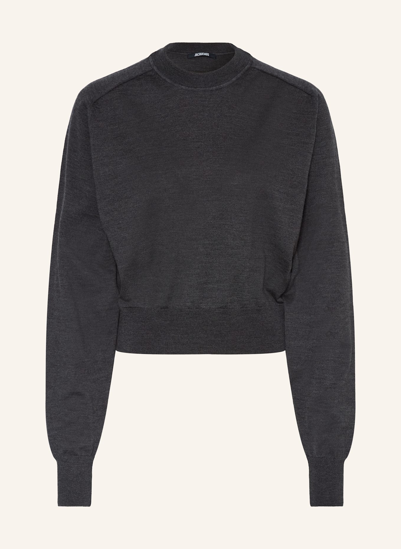 JACQUEMUS Pullover LE SWEATER BRODE: DUNKELGRAU