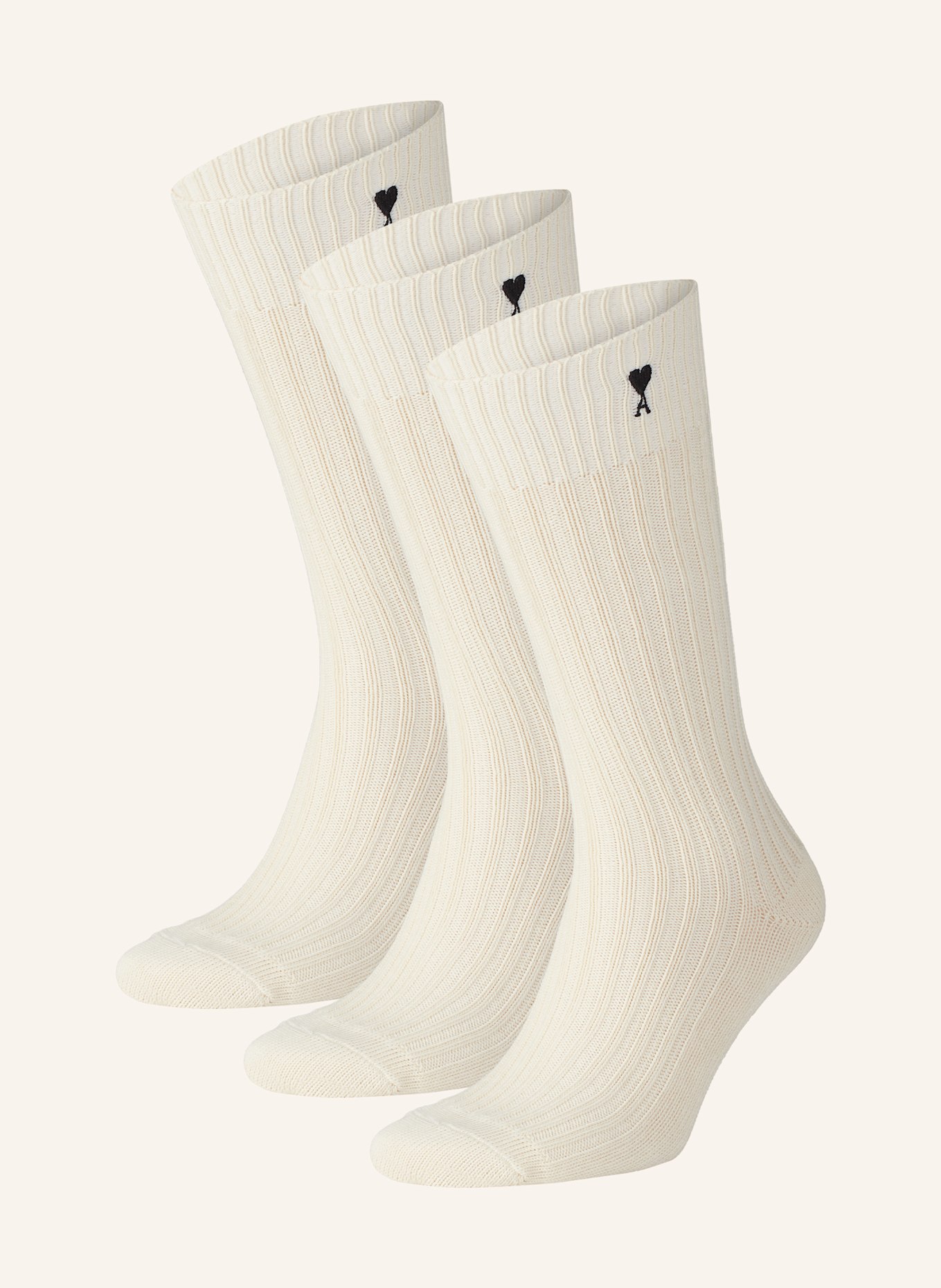AMI PARIS 3er-Pack Strümpfe: ECRU