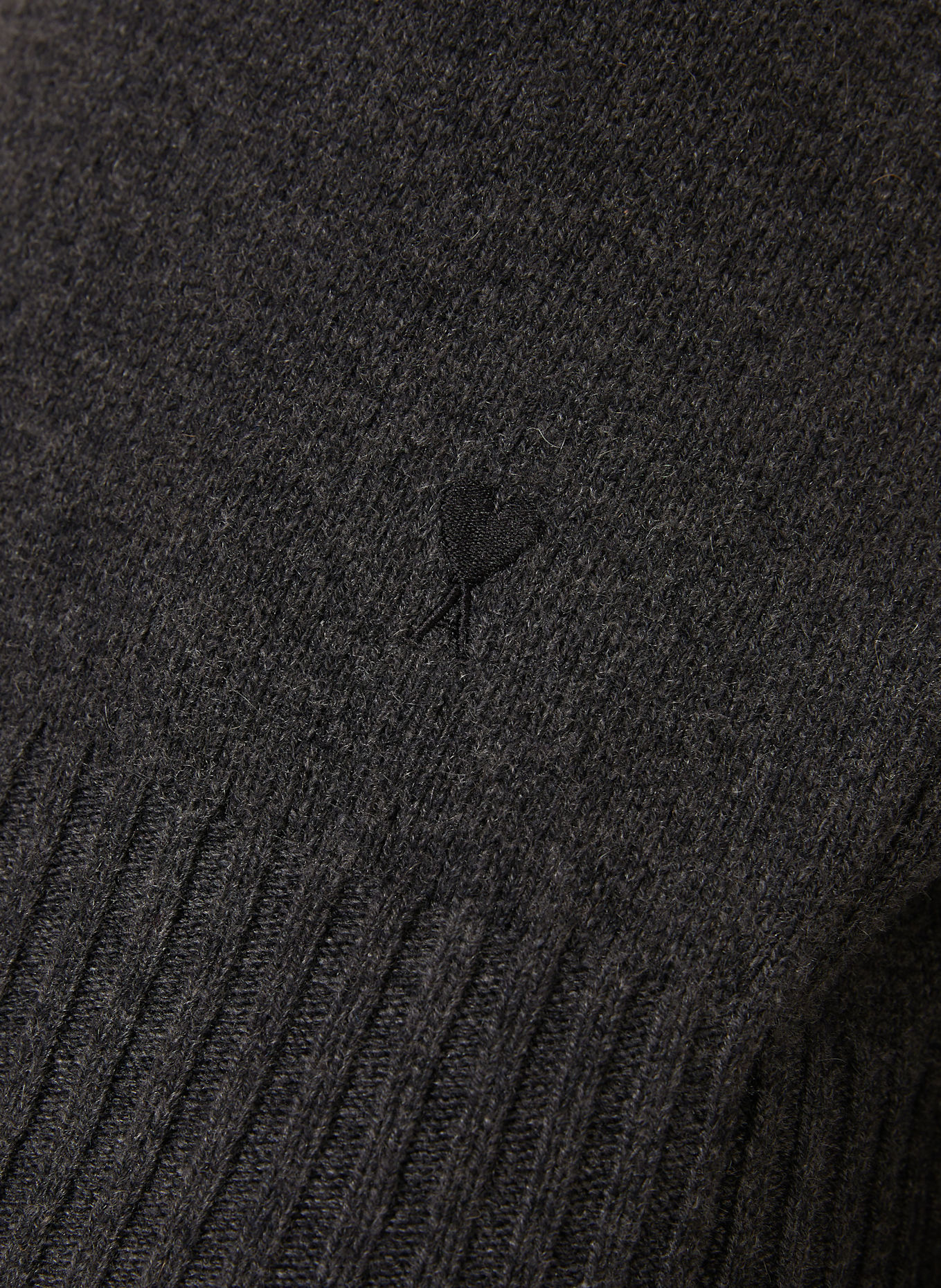 AMI PARIS Cashmere-Pullover: DUNKELGRAU