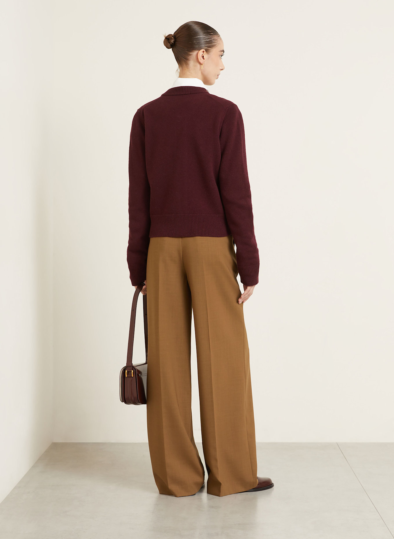 AMI PARIS Marlenehose: BRAUN