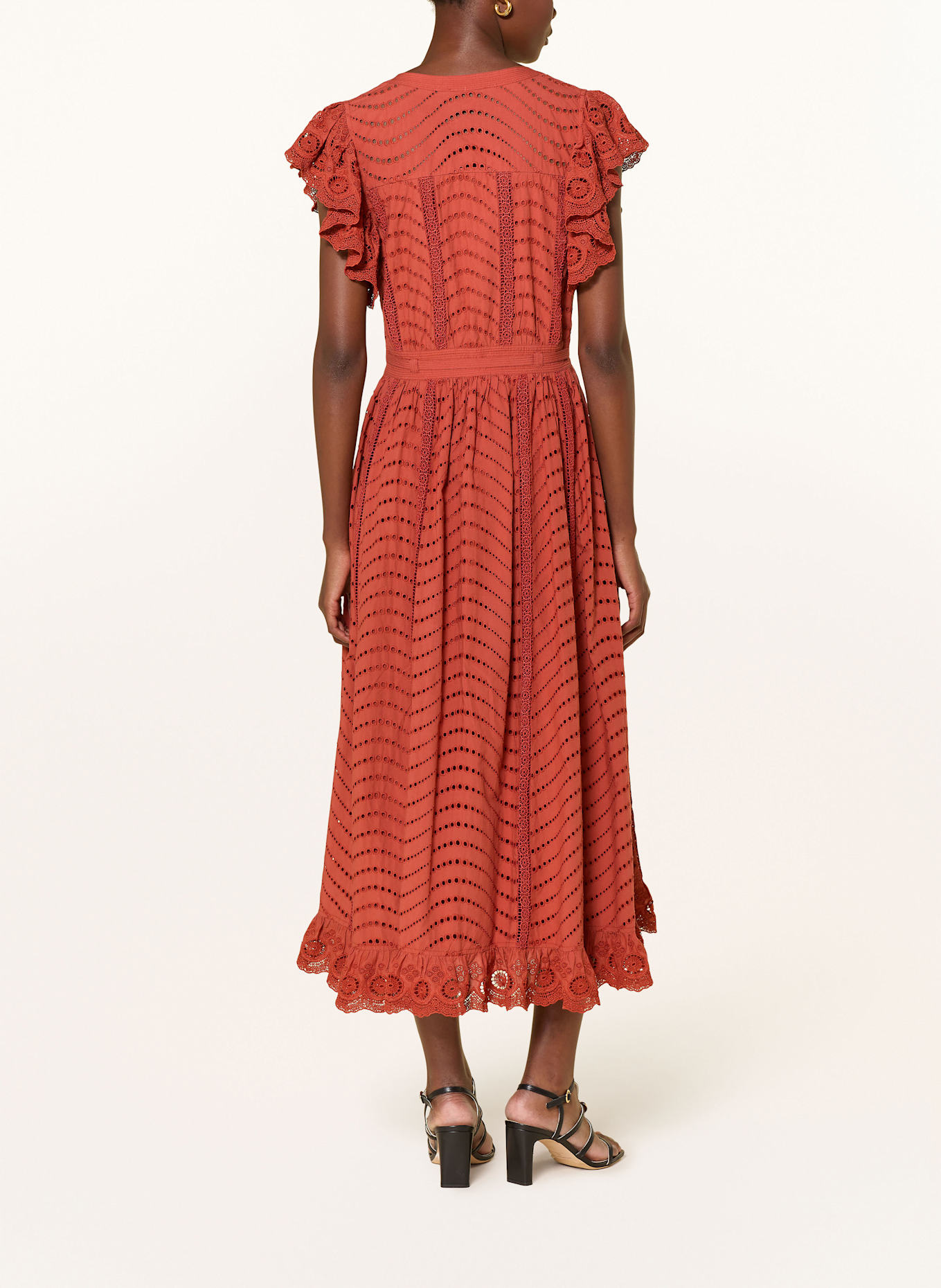 ULLA JOHNSON Kleid OLGA: ROT