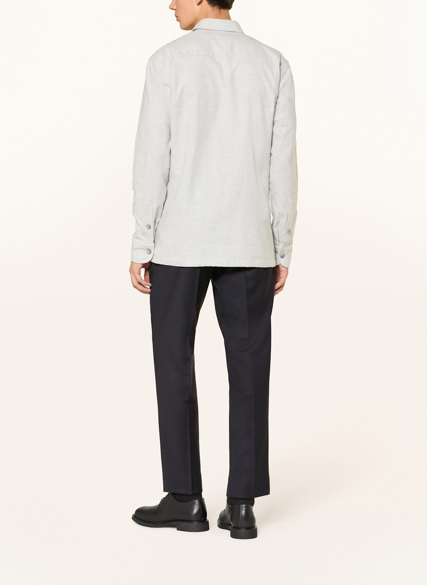 van Laack Flanell-Overshirt REYDIN: GRAU