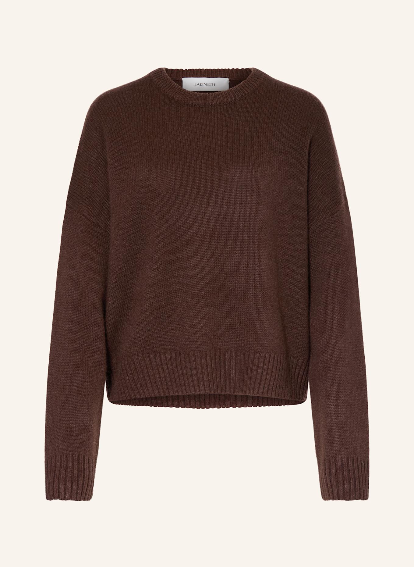 LADNERI Cashmere-Pullover SLUSH: DUNKELBRAUN