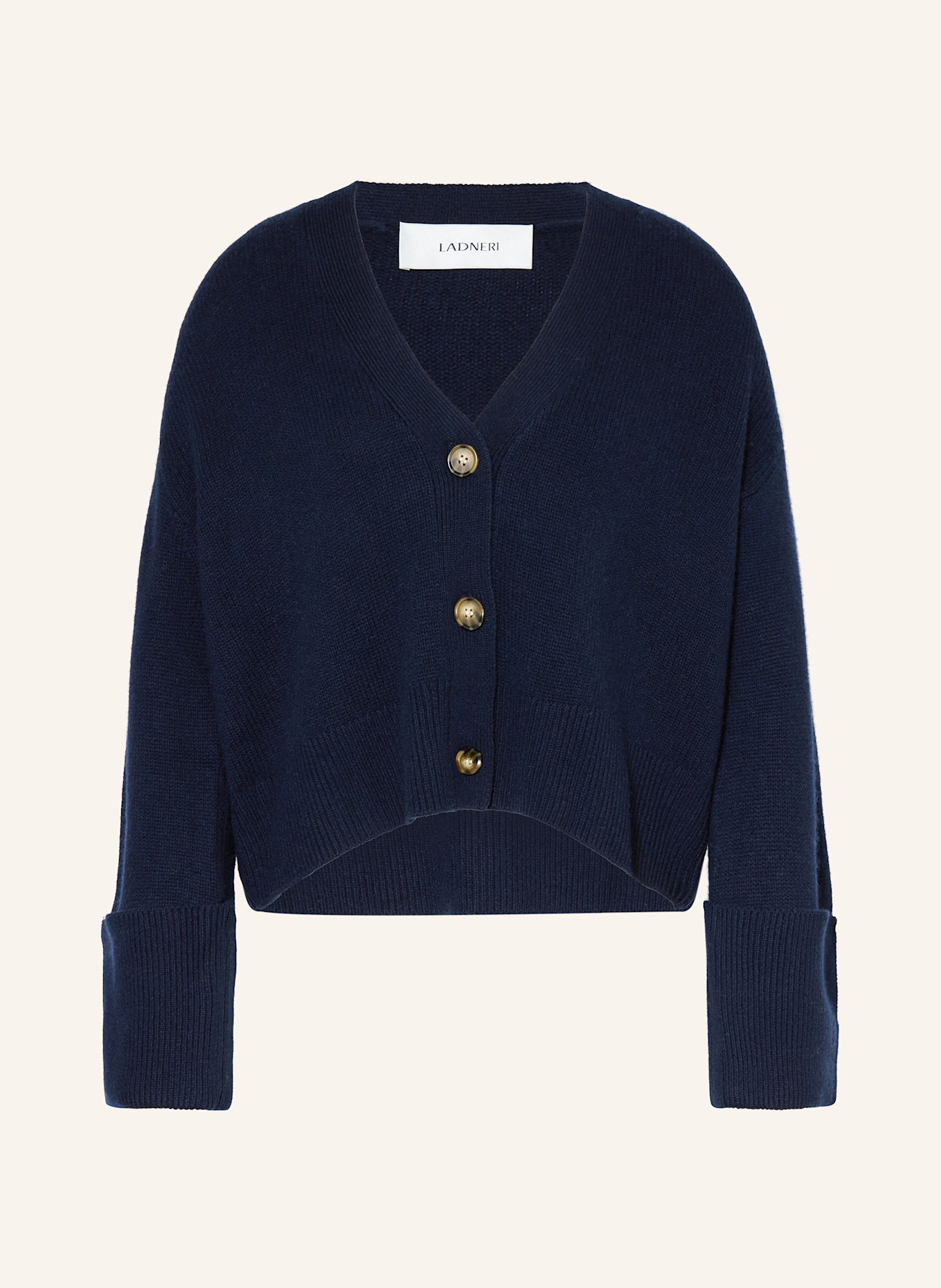 LADNERI Strickjacke PAIX NEXT mit Cashmere: DUNKELBLAU