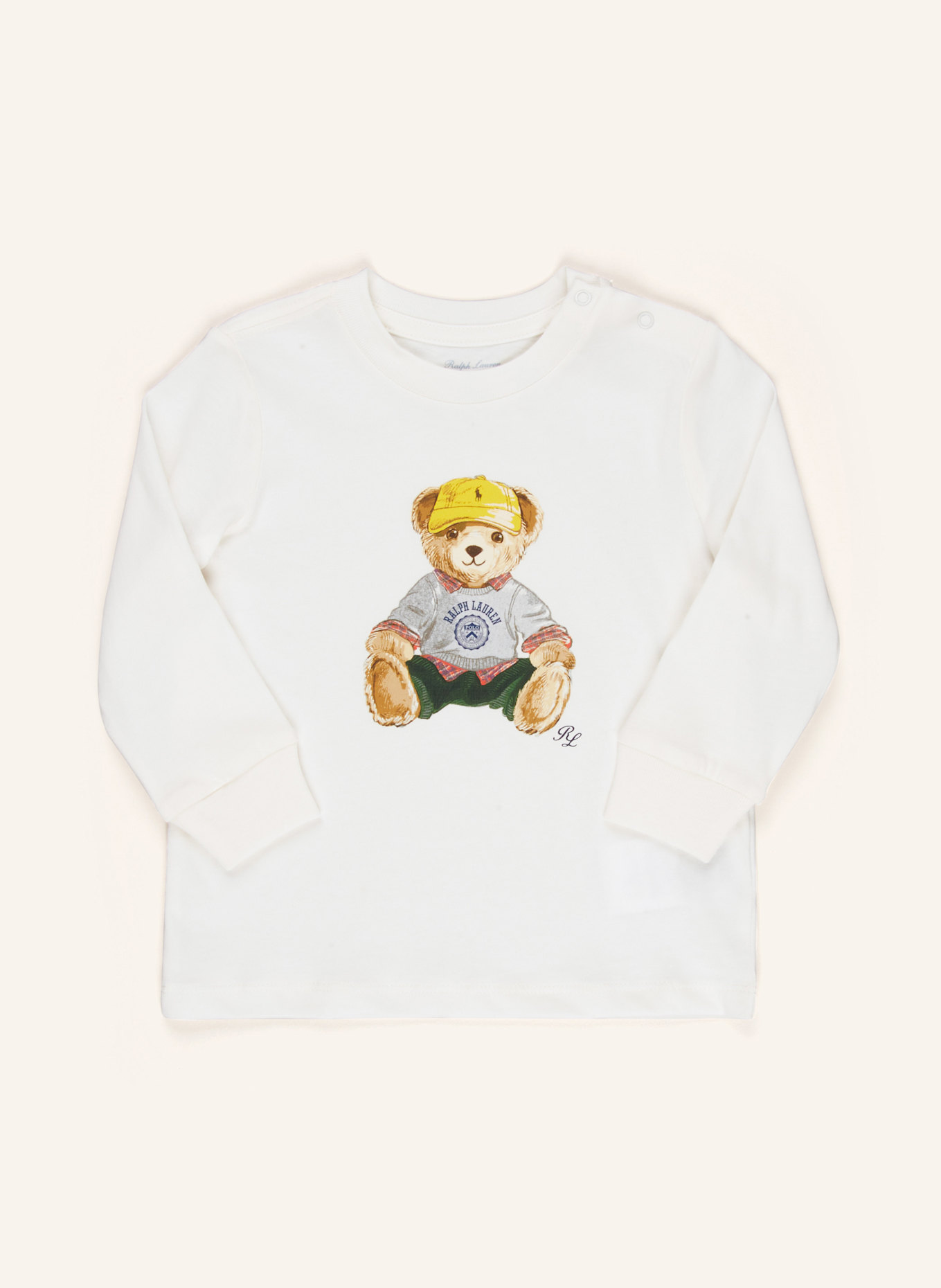 POLO RALPH LAUREN Longsleeve: WEISS