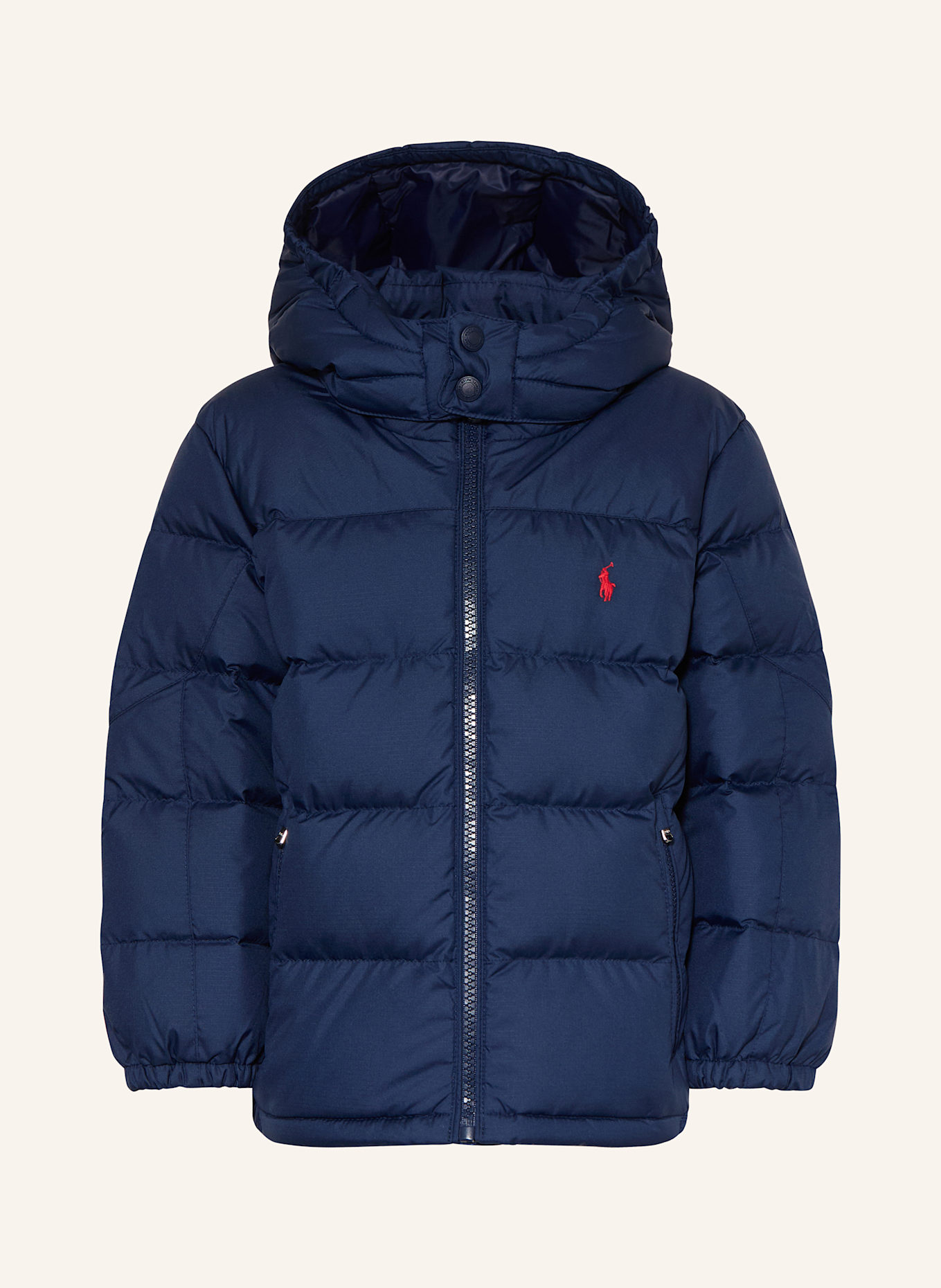 POLO RALPH LAUREN Daunenjacke mit abnehmbarer Kapuze: DUNKELBLAU