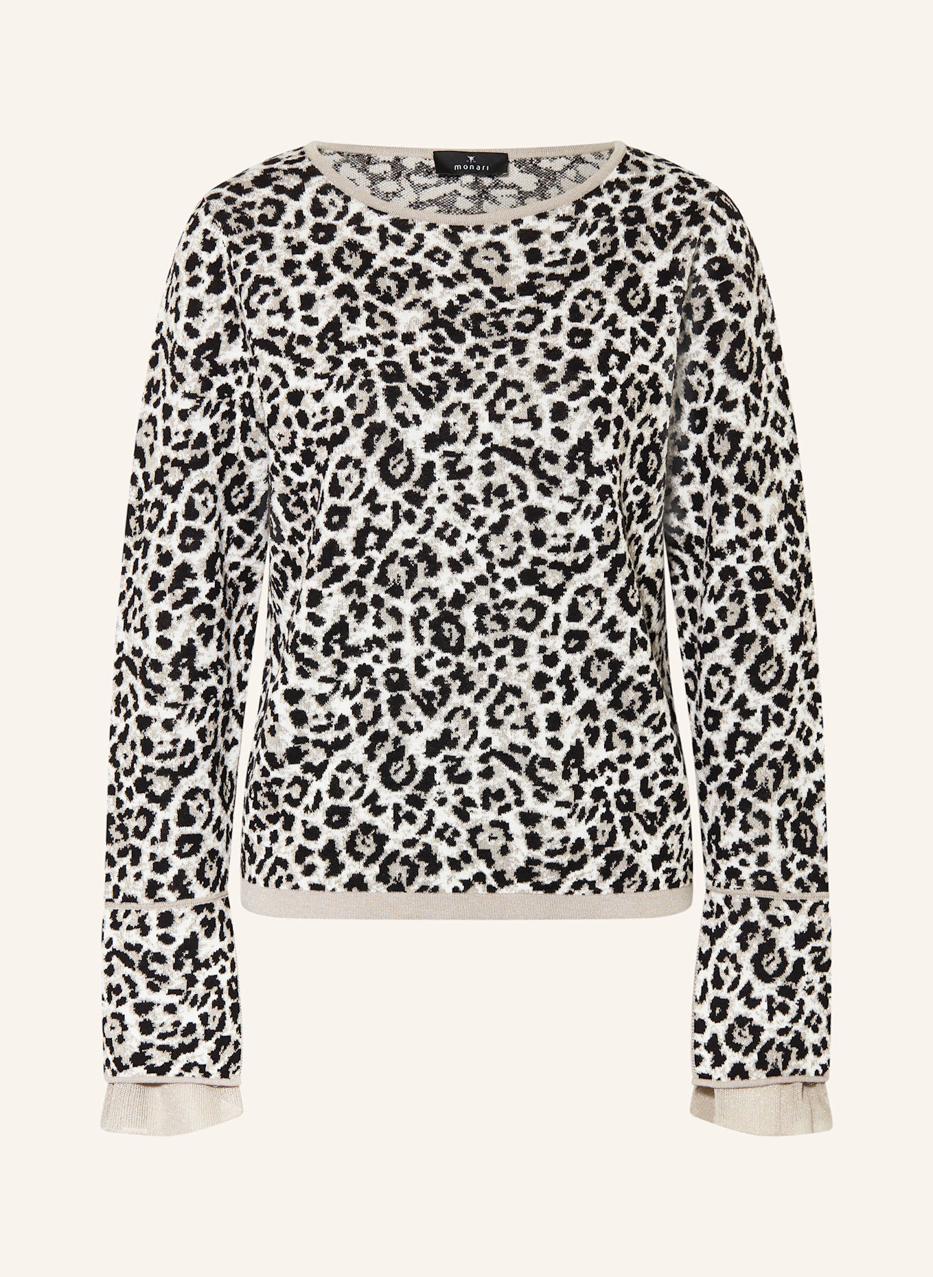 monari Pullover: ECRU / SCHWARZ / BEIGE