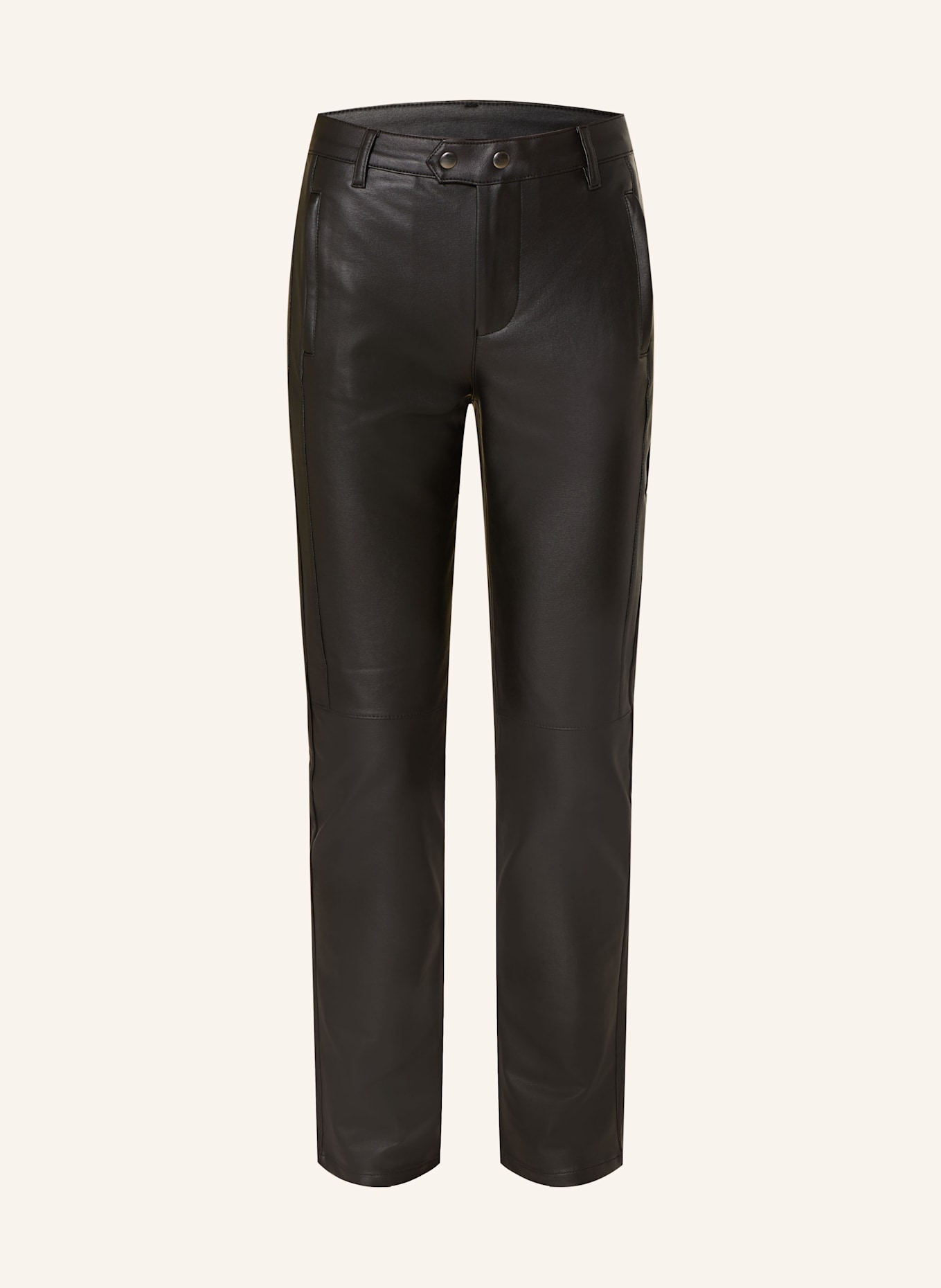 monari Pants in leather look: BLACK