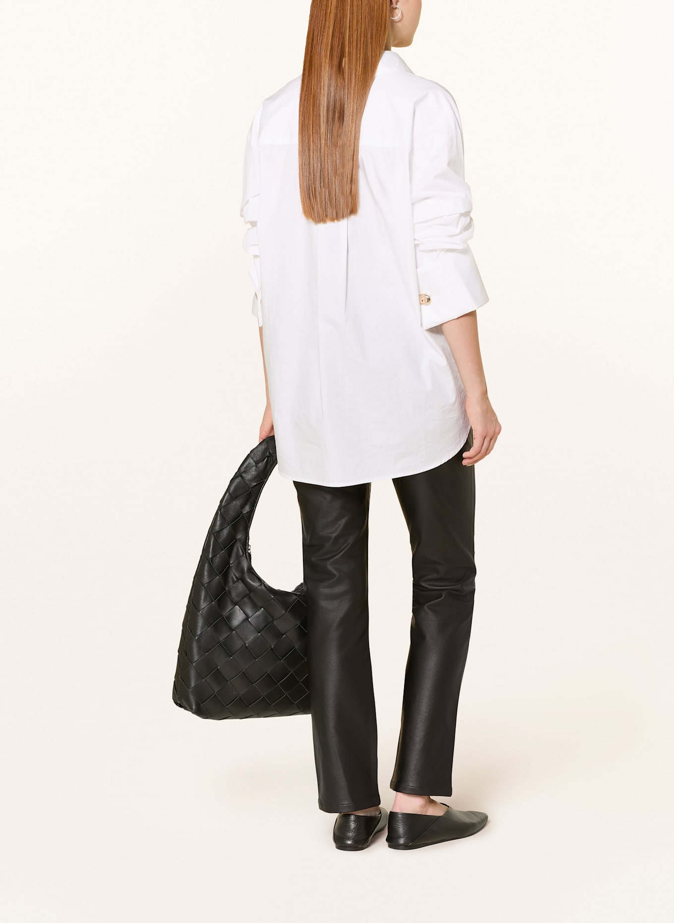 monari Pants in leather look: BLACK