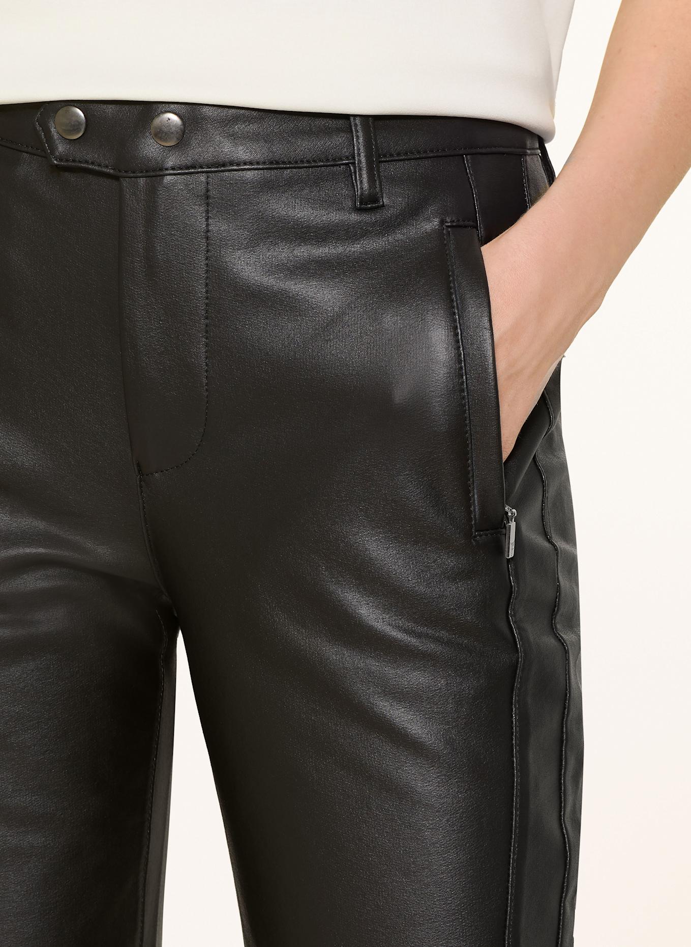 monari Pants in leather look: BLACK