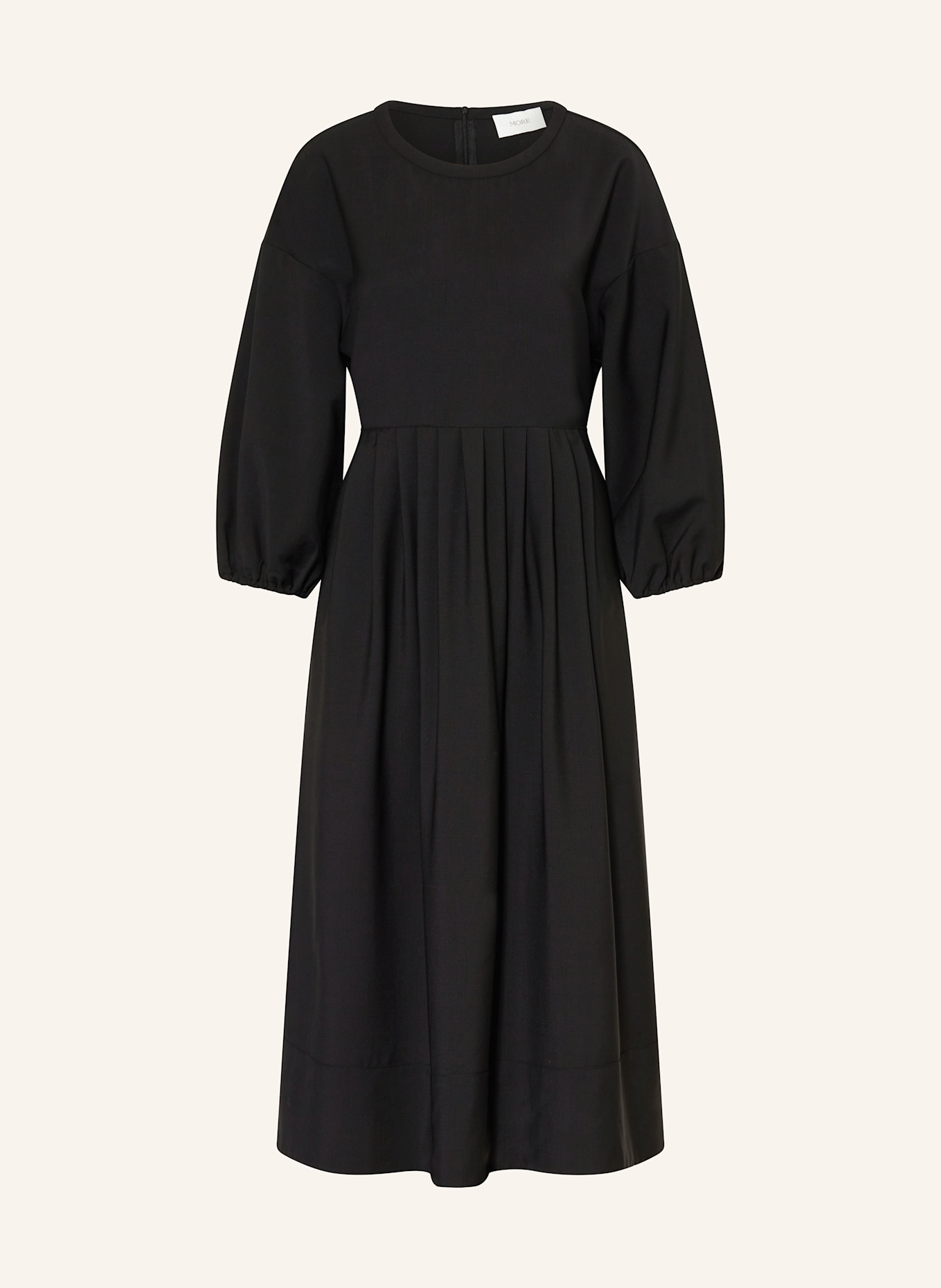 MORE Kleid mit 3/4-Arm: SCHWARZ