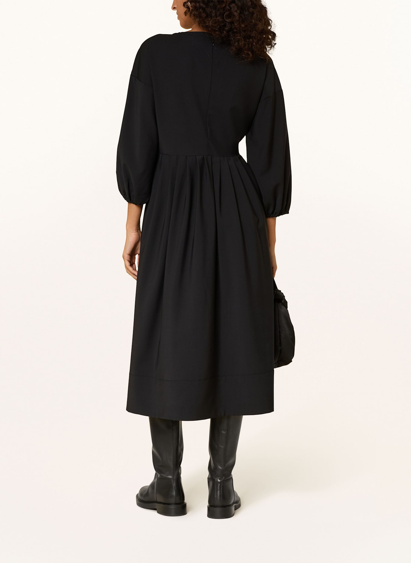 MORE Kleid mit 3/4-Arm: SCHWARZ