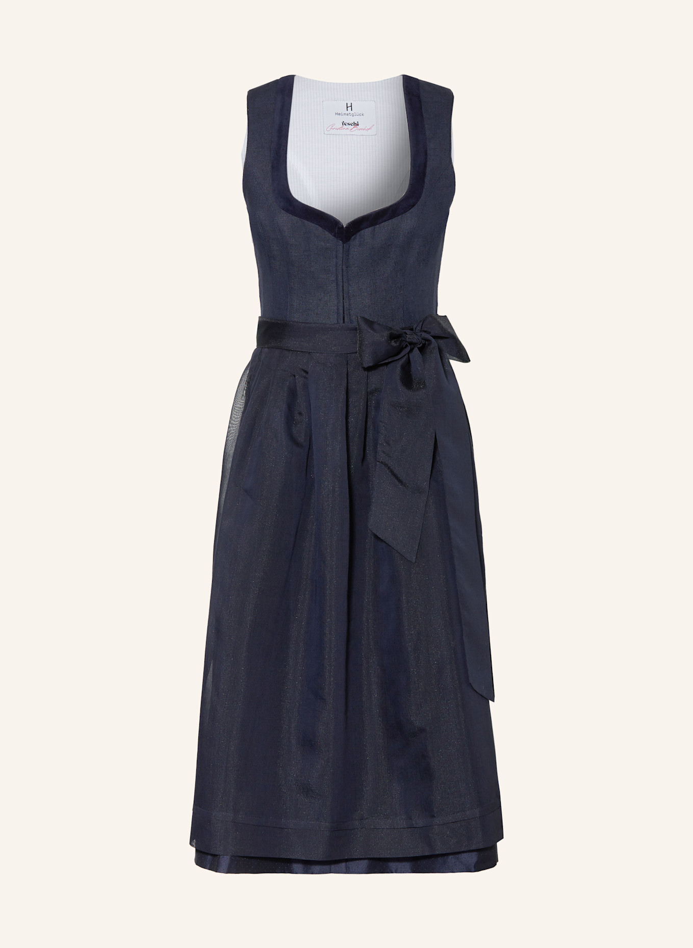 Heimatglück Tracht Dirndl CHRISTINA: DUNKELBLAU