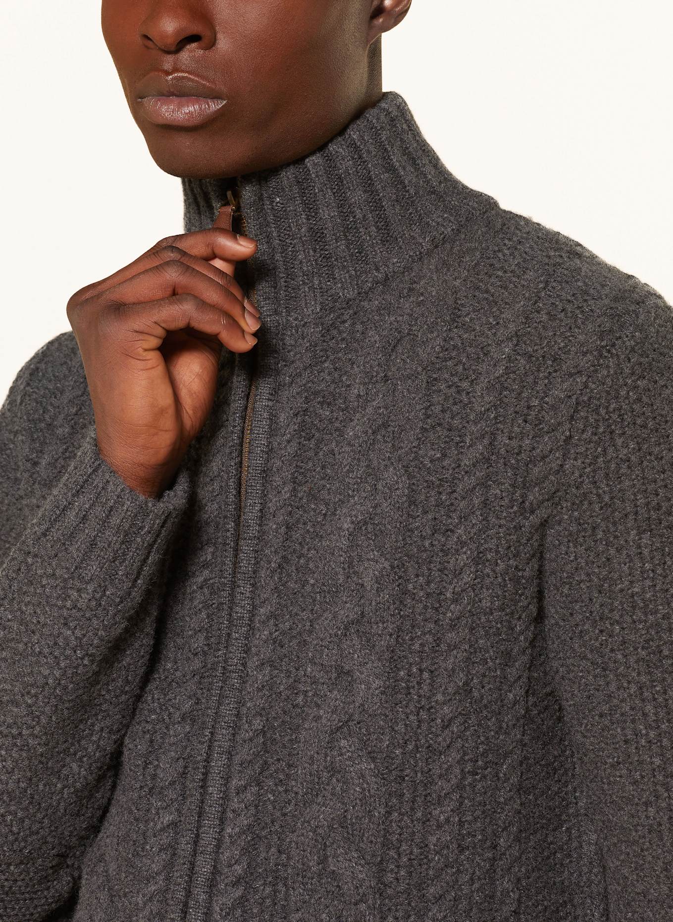 HABSBURG Kardigan DAVIDE: SZARY