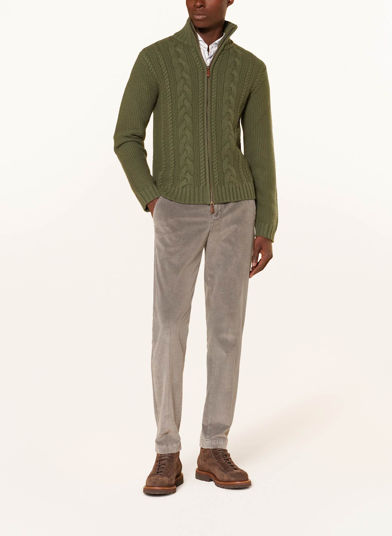 HABSBURG Kardigan DAVIDE: ZIELONY