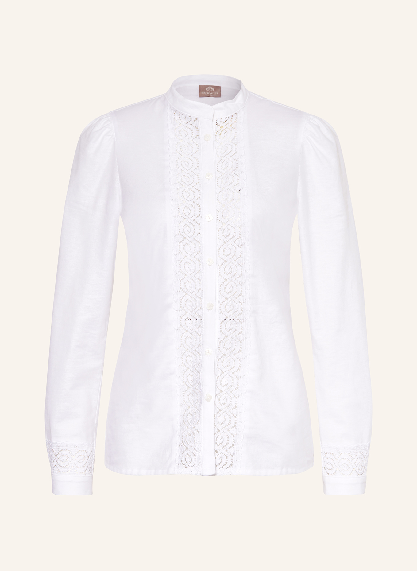 BERWIN & WOLFF Trachtenbluse: WEISS