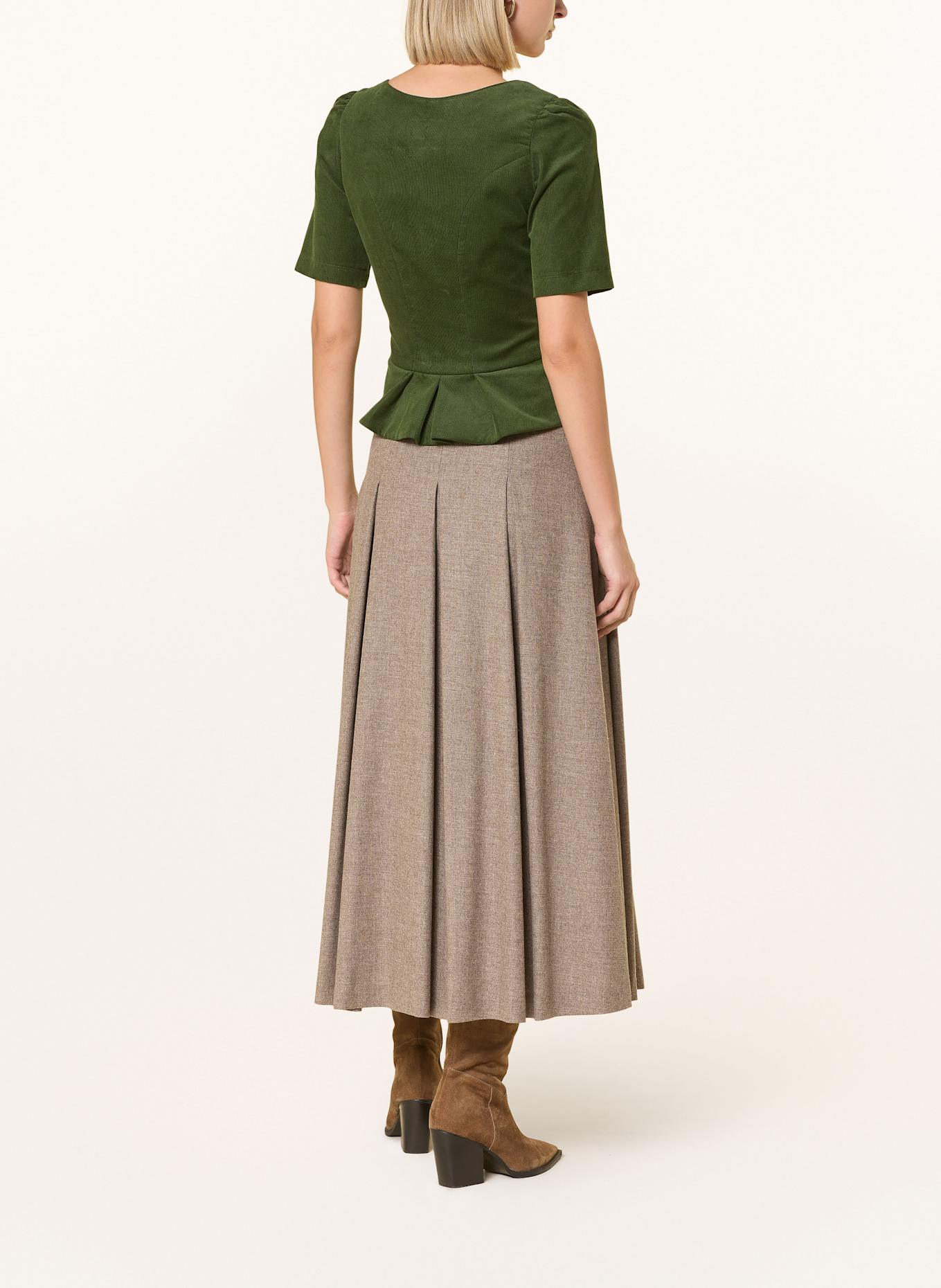 BERWIN & WOLFF Trachtenmieder aus Cord: GRÜN