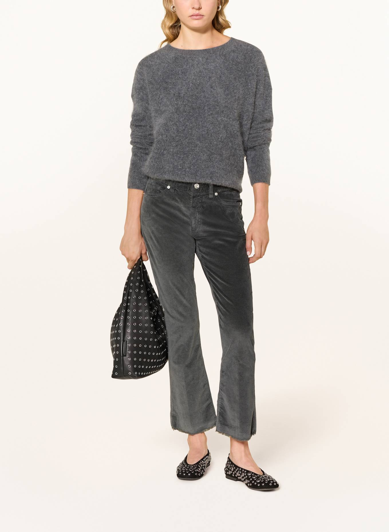 nine:inthe:morning 7/8-Cordhose EASY KICK: DUNKELGRAU