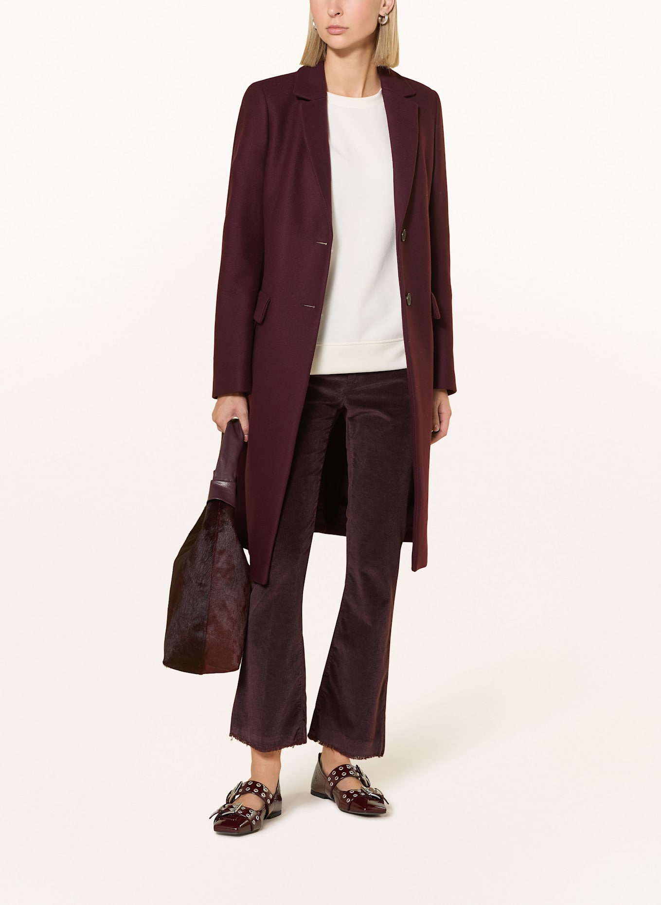 nine:inthe:morning 7/8-Cordhose EASY KICK: DUNKELLILA