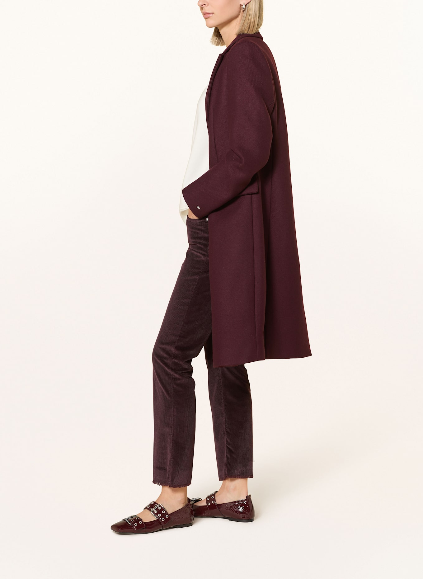 nine:inthe:morning 7/8-Cordhose EASY KICK: DUNKELLILA