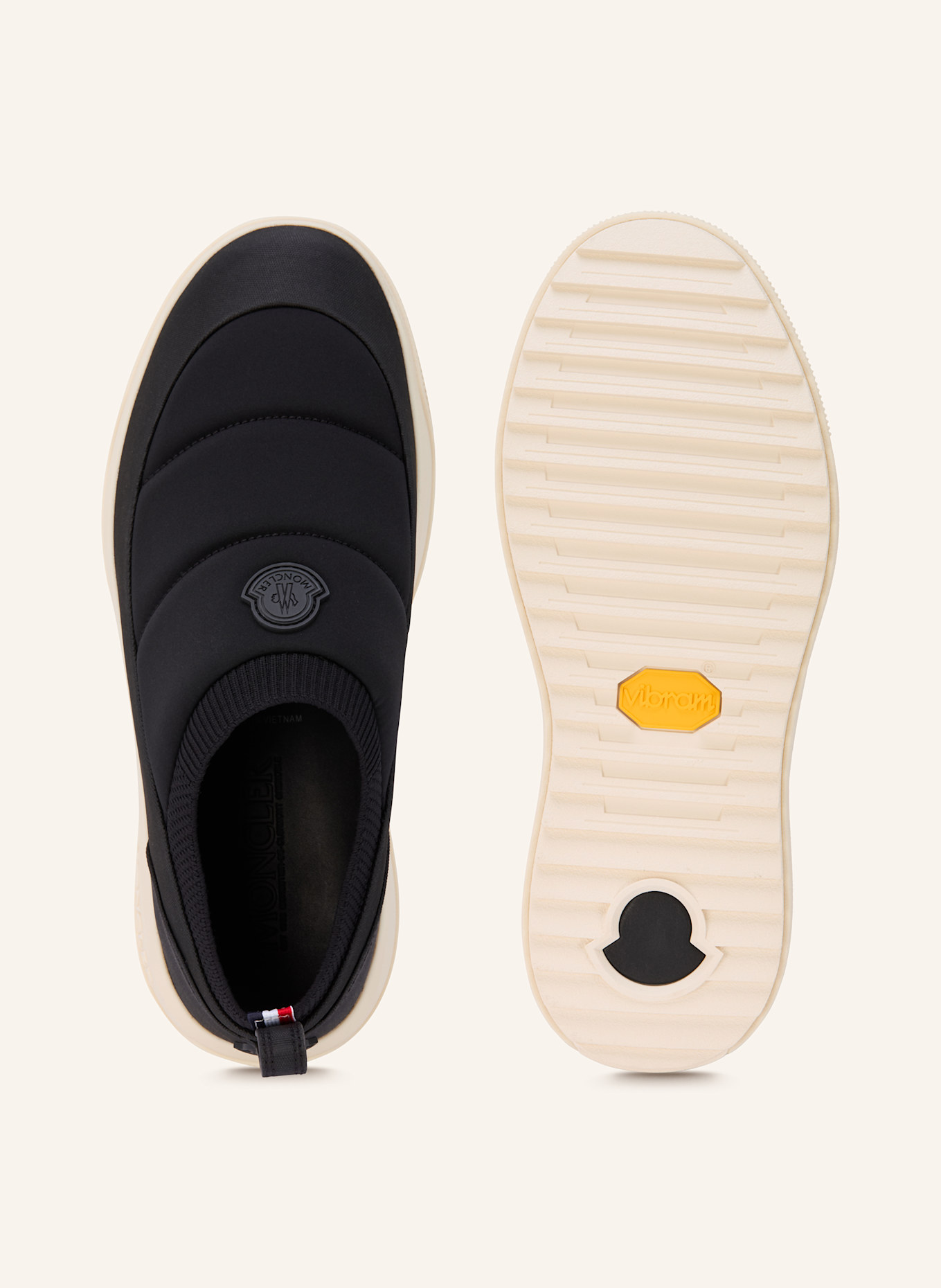 MONCLER Slip-on-Sneaker MONPULSE: SCHWARZ