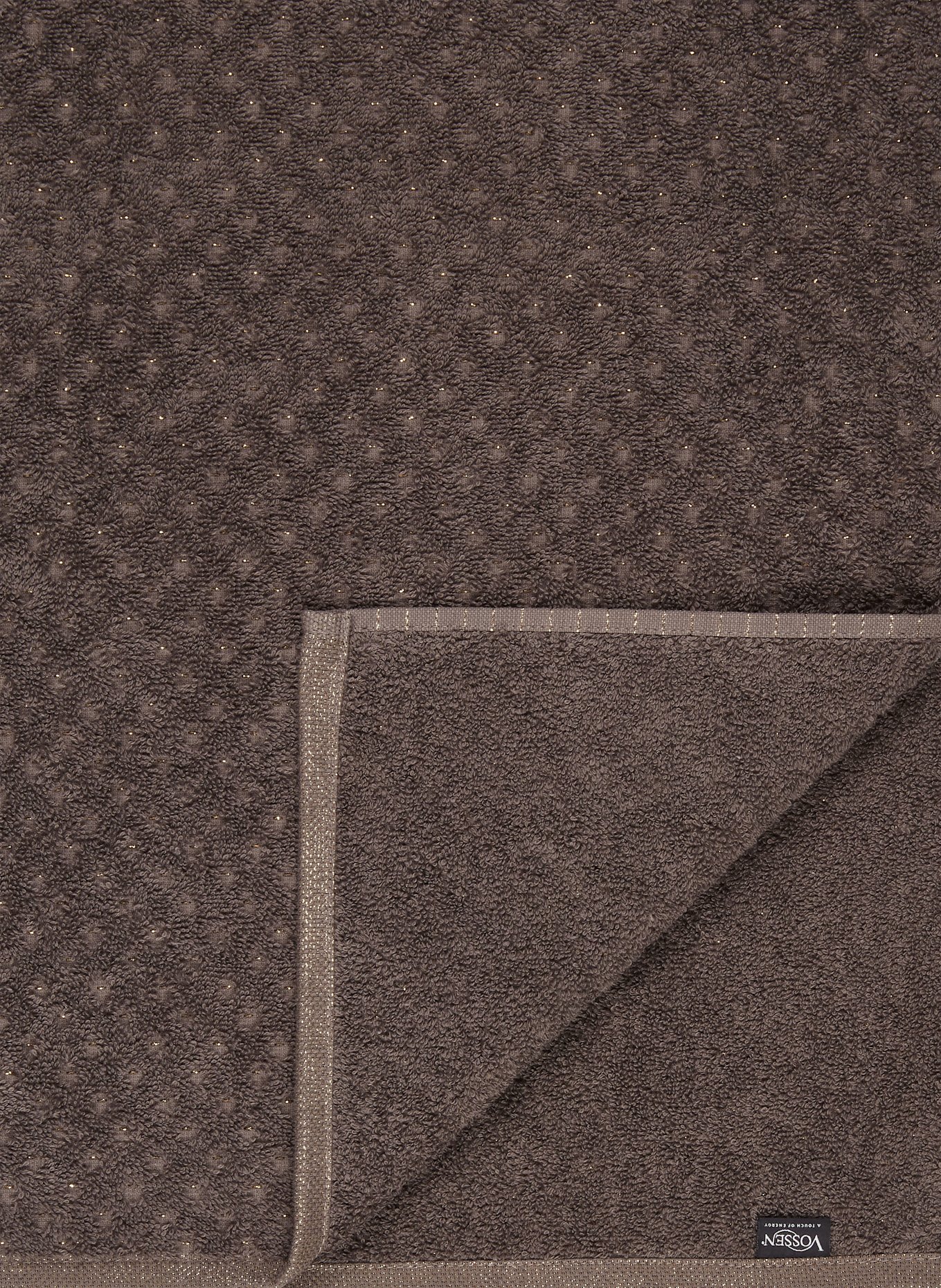 VOSSEN Ręcznik kąpielowy GOLDEN CENTURY z błyszczącą przędzą: CZIEMNOSZARY