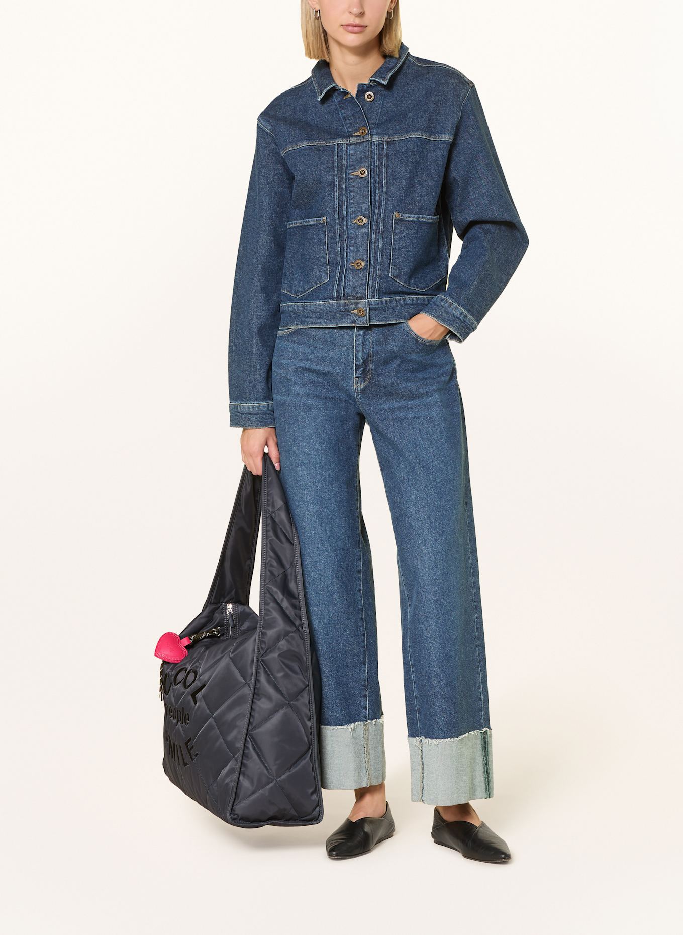 miss goodlife Shopper COOL PEOPLE SMILE: DUNKELGRAU