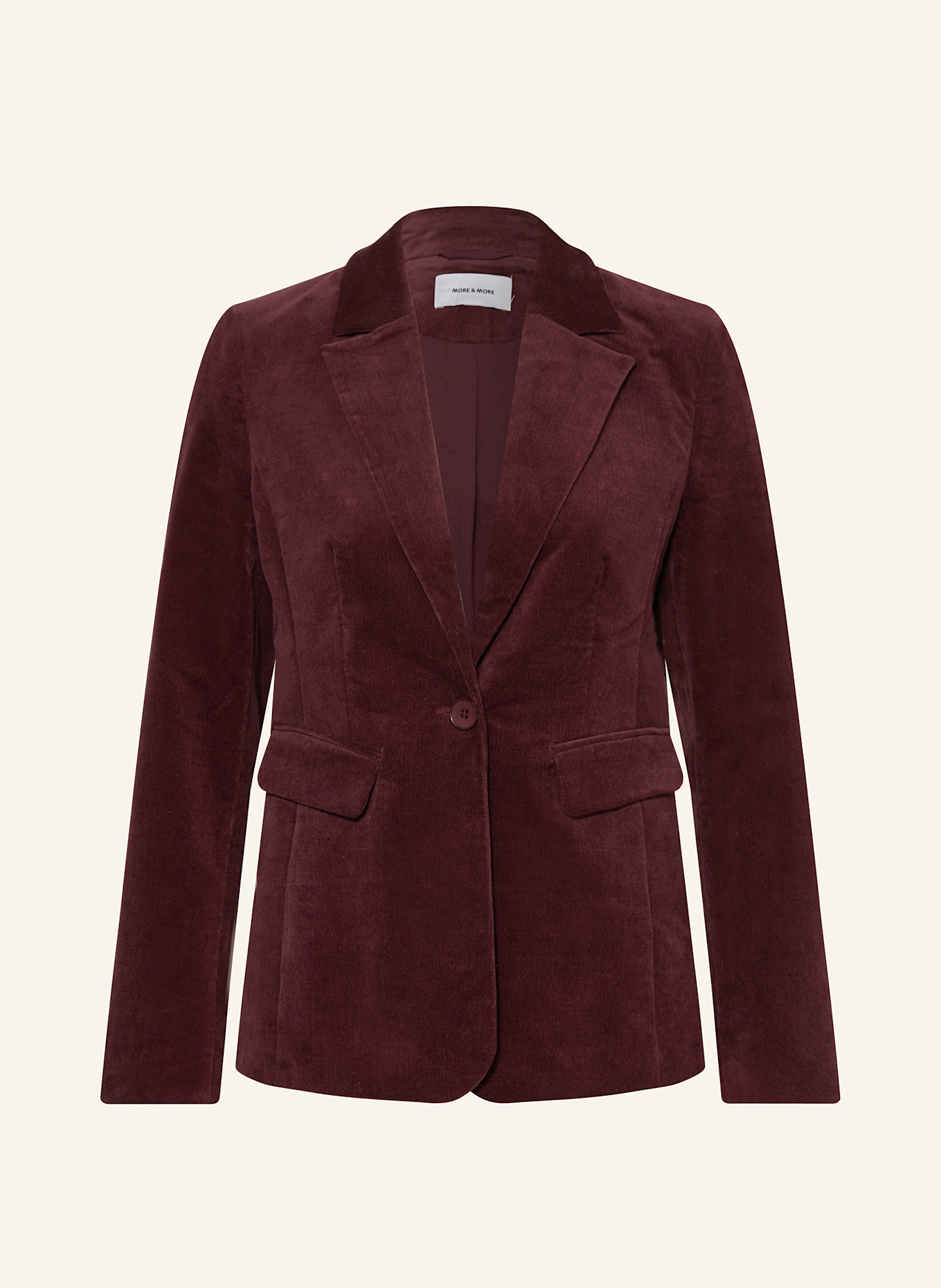 MORE & MORE Velvet blazer: DARK RED