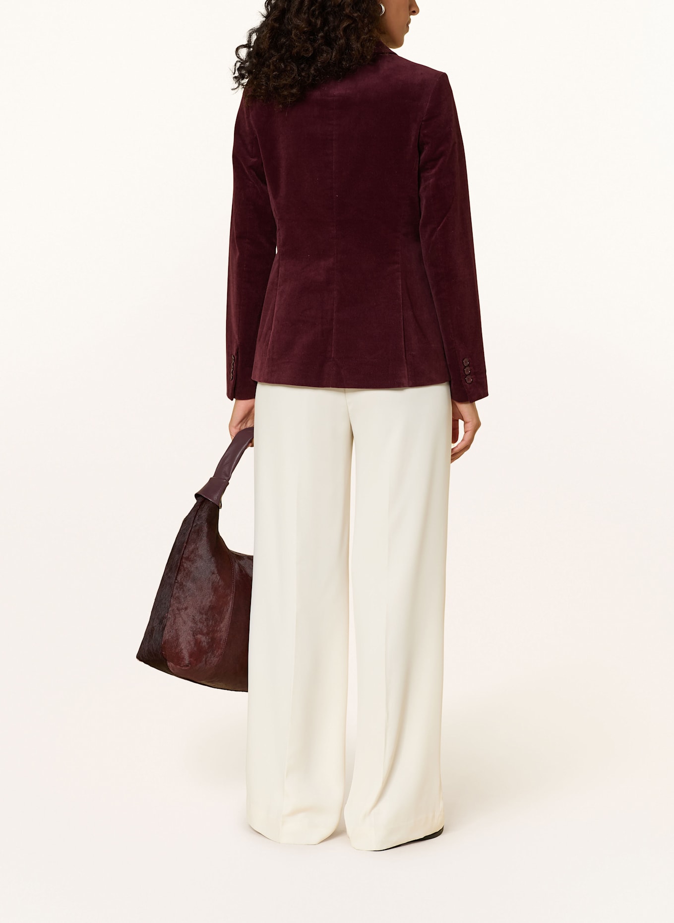 MORE & MORE Velvet blazer: DARK RED