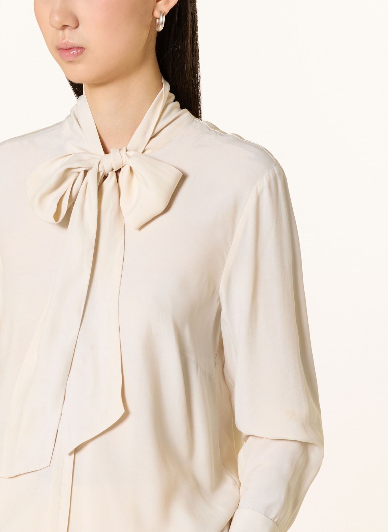 MORE & MORE Blusentop mit Schluppe: CREME