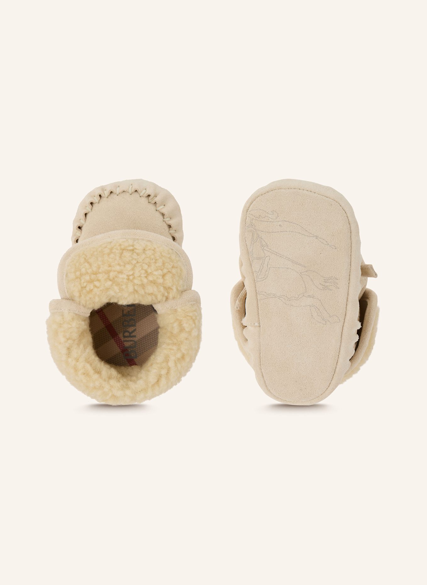 BURBERRY Buty do raczkowania: KREMOWY