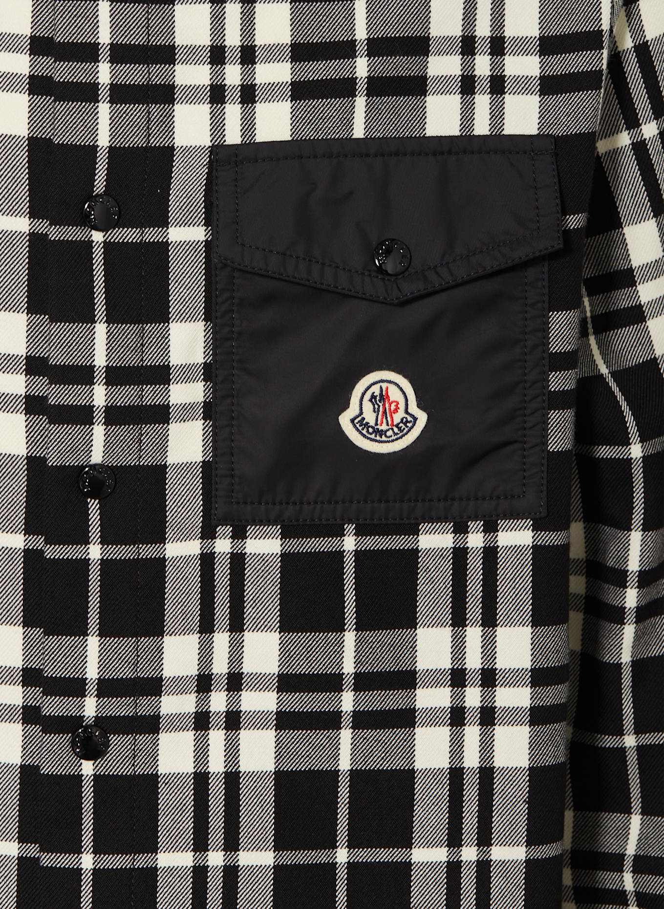 MONCLER enfant Shirt: BLACK / WHITE