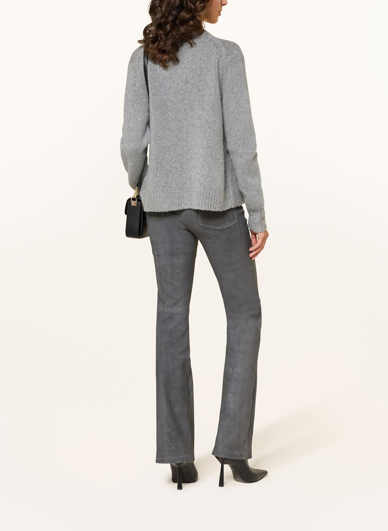 lilienfels Leather trousers: GRAY