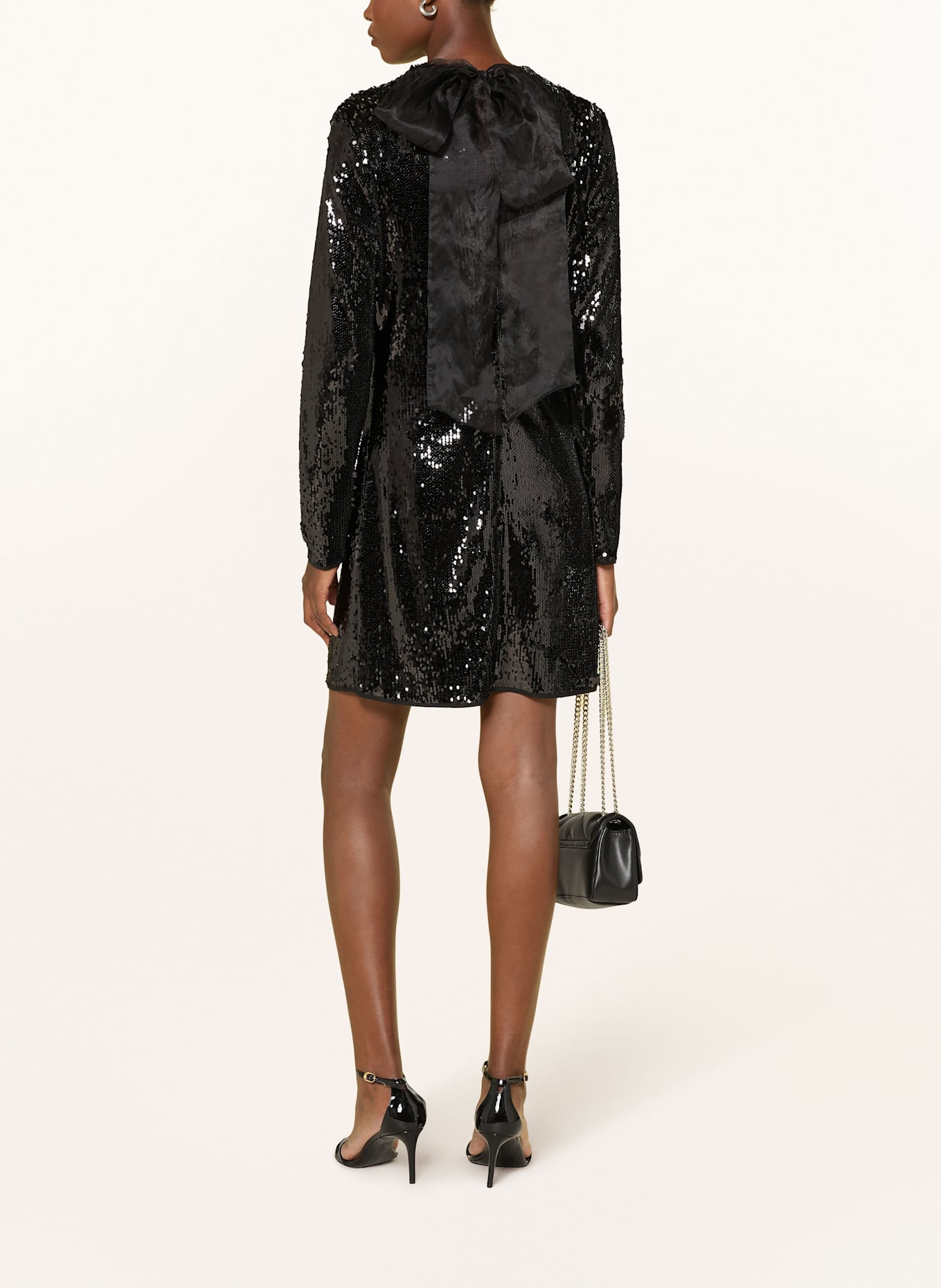 MRS & HUGS Kleid mit Pailletten: SCHWARZ