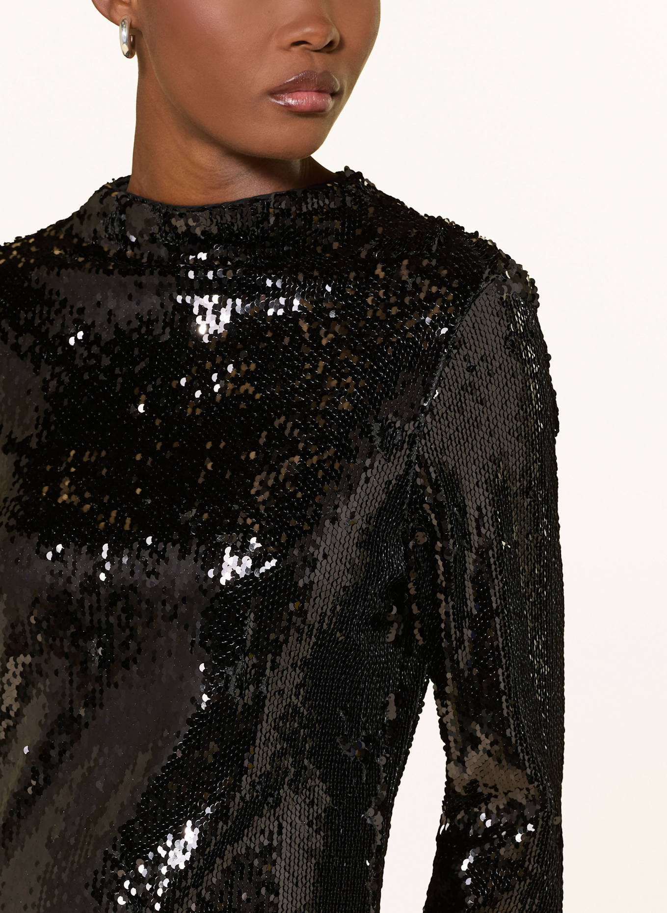 MRS & HUGS Kleid mit Pailletten: SCHWARZ