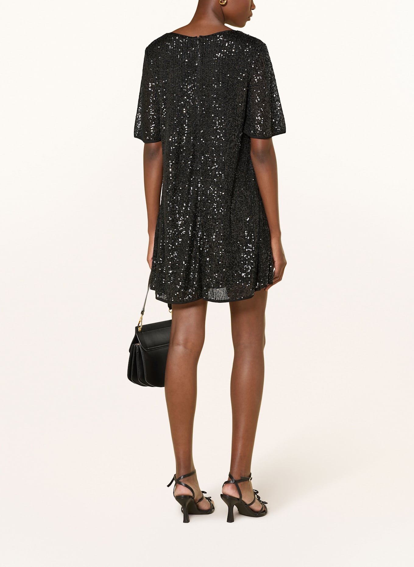 MRS & HUGS Kleid mit Pailletten: SCHWARZ