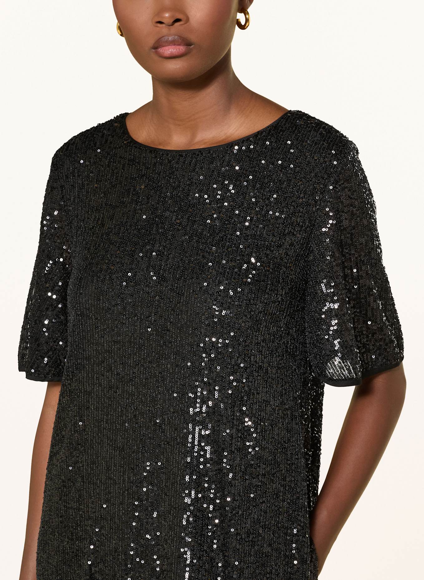 MRS & HUGS Kleid mit Pailletten: SCHWARZ
