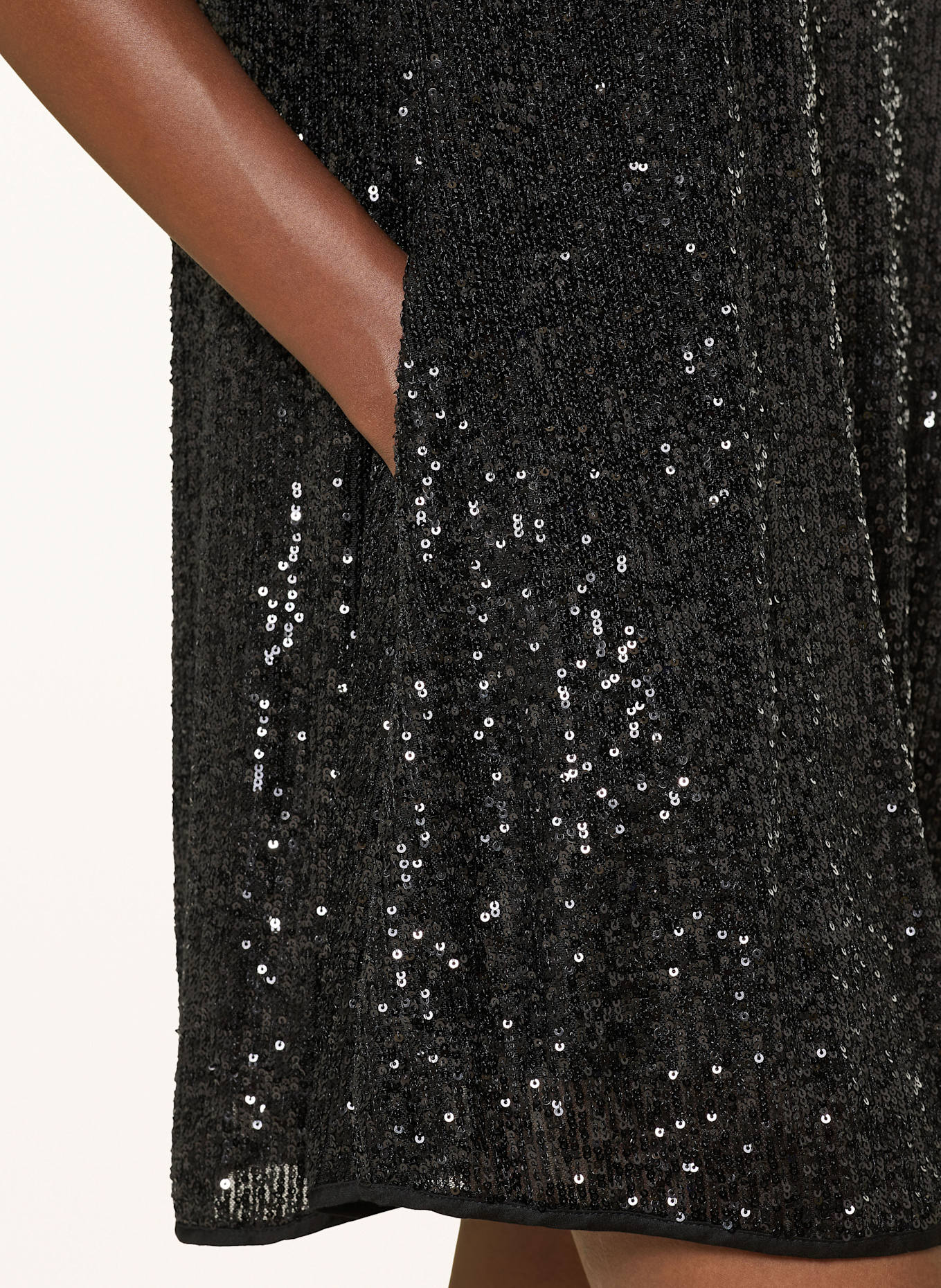 MRS & HUGS Kleid mit Pailletten: SCHWARZ